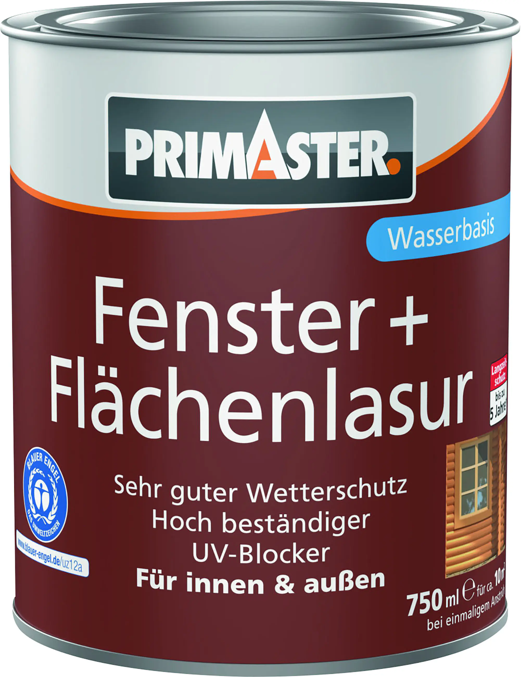 Primaster Fenster + Flächenlasur 750 ml teak
