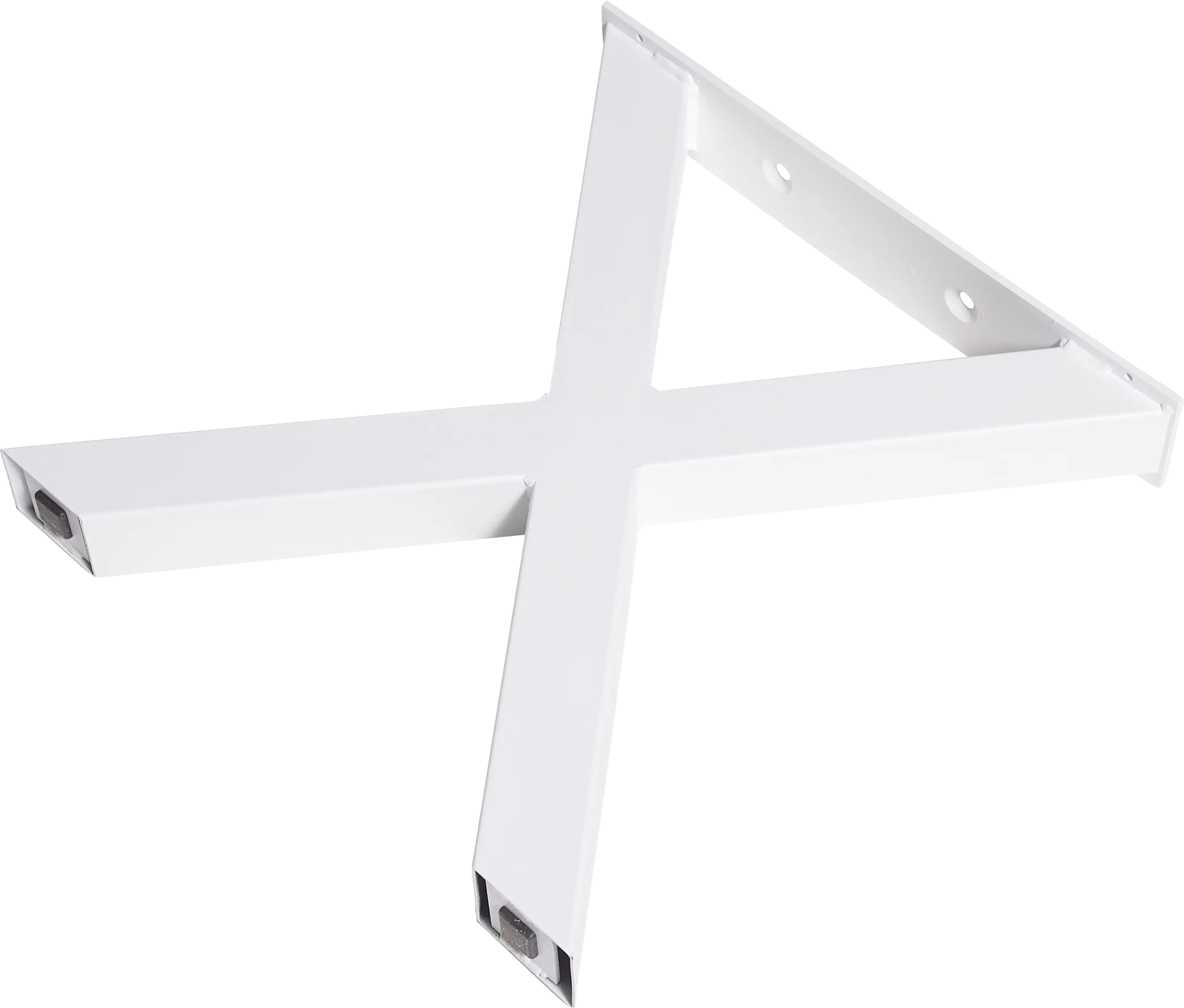 Dieda Bankgestell X-Form weiß Maße (L x B x H): 420 x 400 x 70 mm