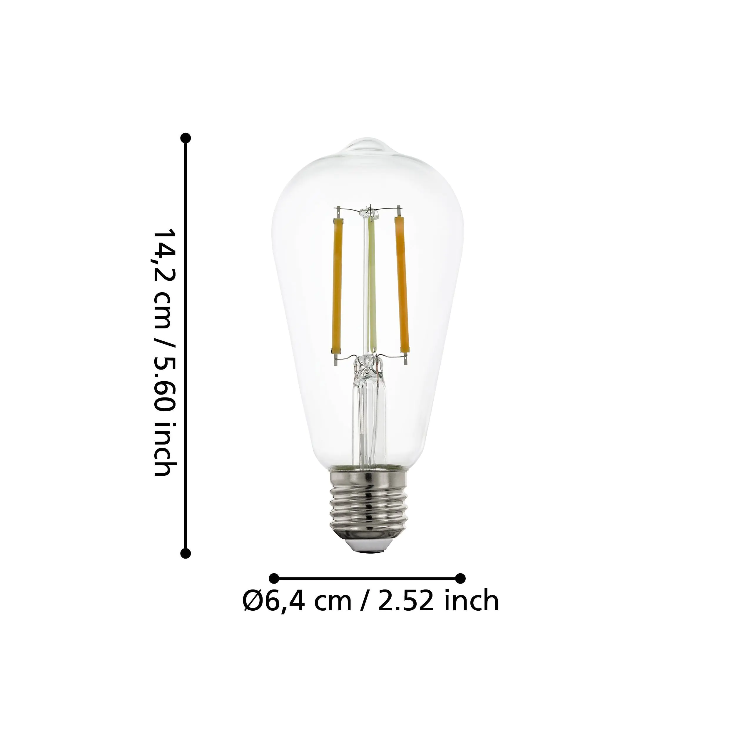 Eglo Connect LED Leuchtmittel-Z ST64 Edisonform E27 6 W Smart connect Z