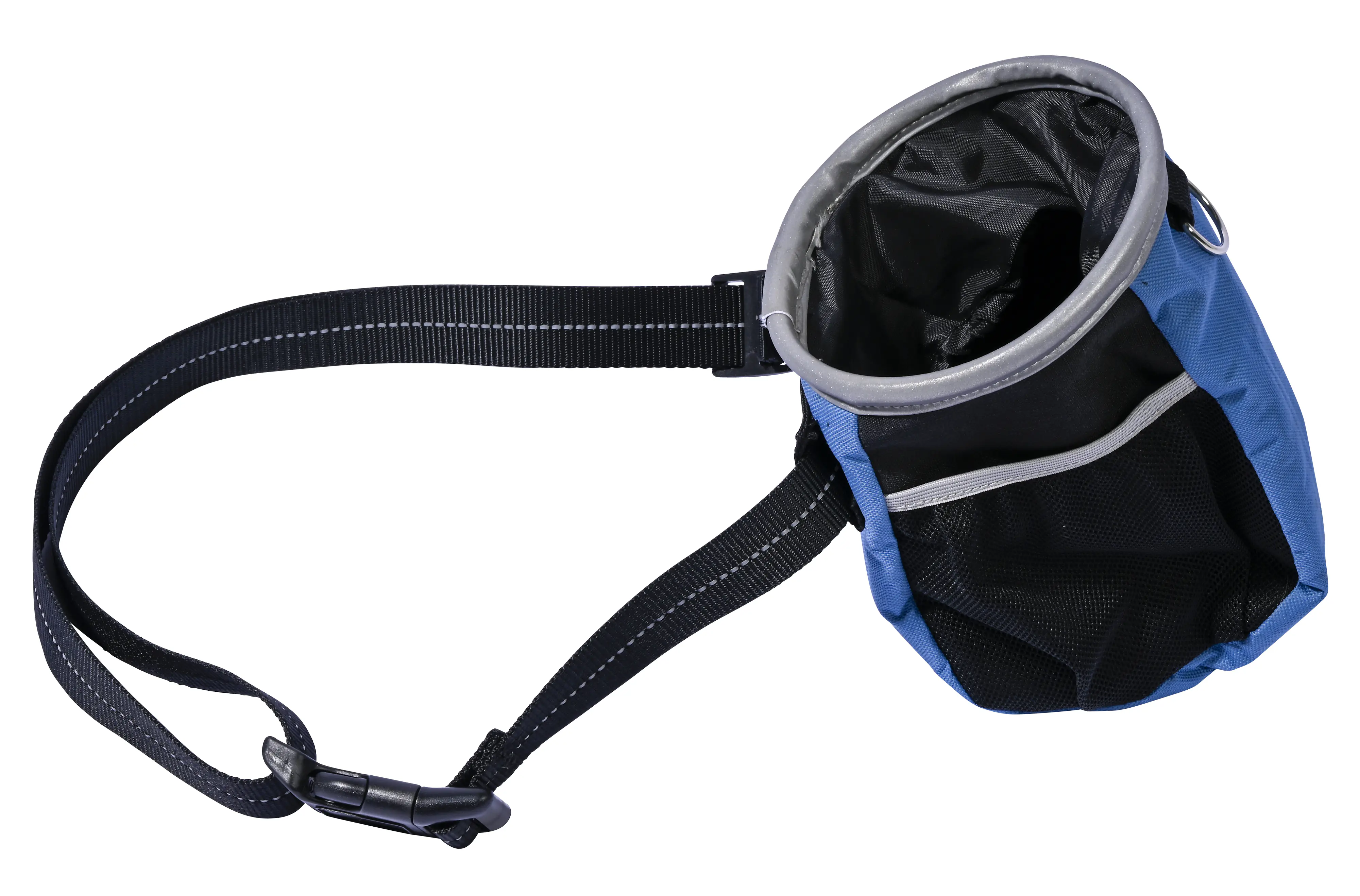Dobar Snacktasche mit verstellbarem Gurt  12 x 12 x 19 cm blau/ schwarz