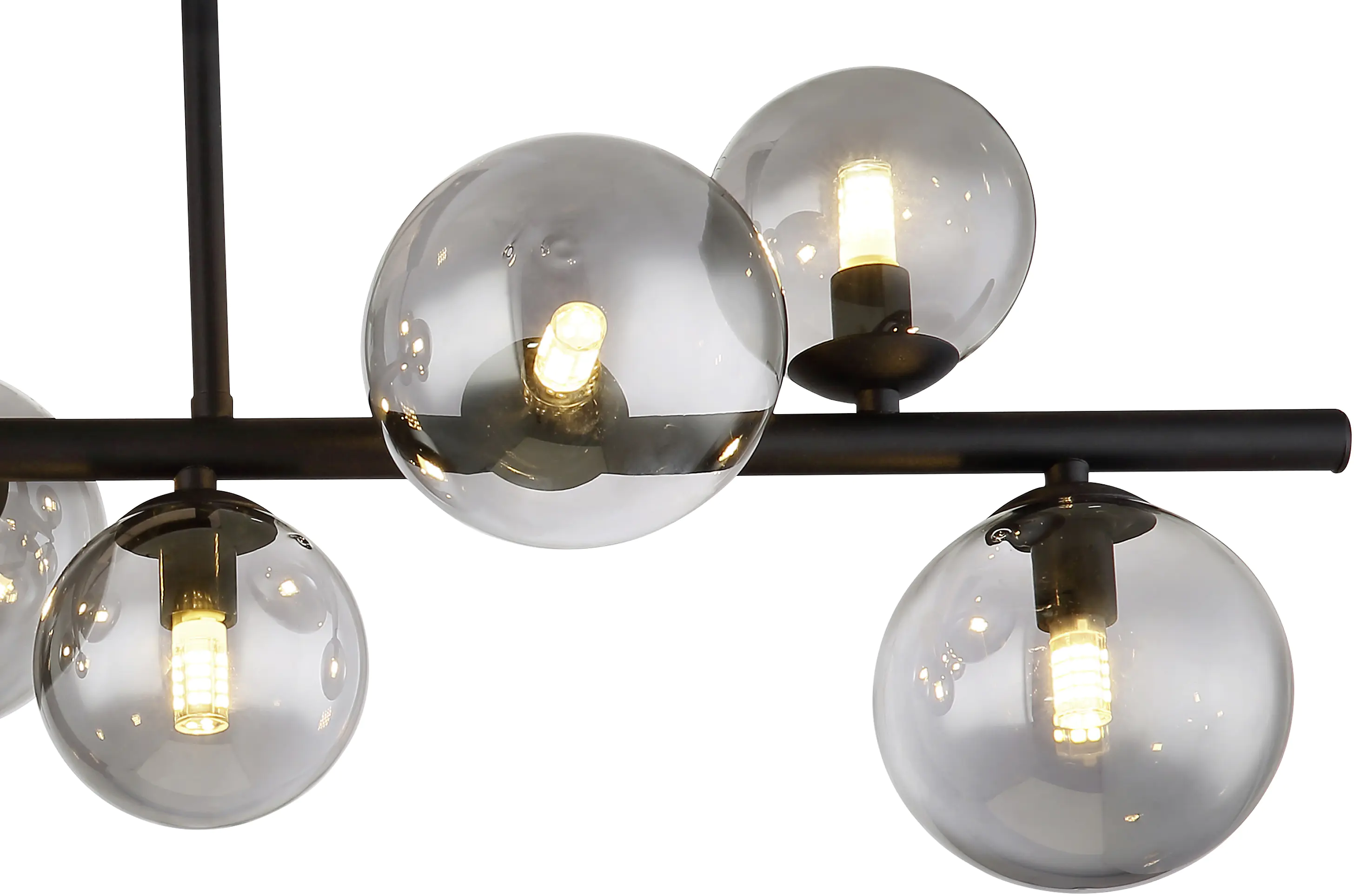 Globo Deckenleuchte Riha schwarz 87 x 30 cm 9 x G9 LED, 3 W