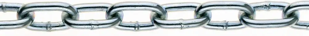 Conacord Rundstahl Kette 2 mm verzinkt Form A, 12 mm x 3,5 mm