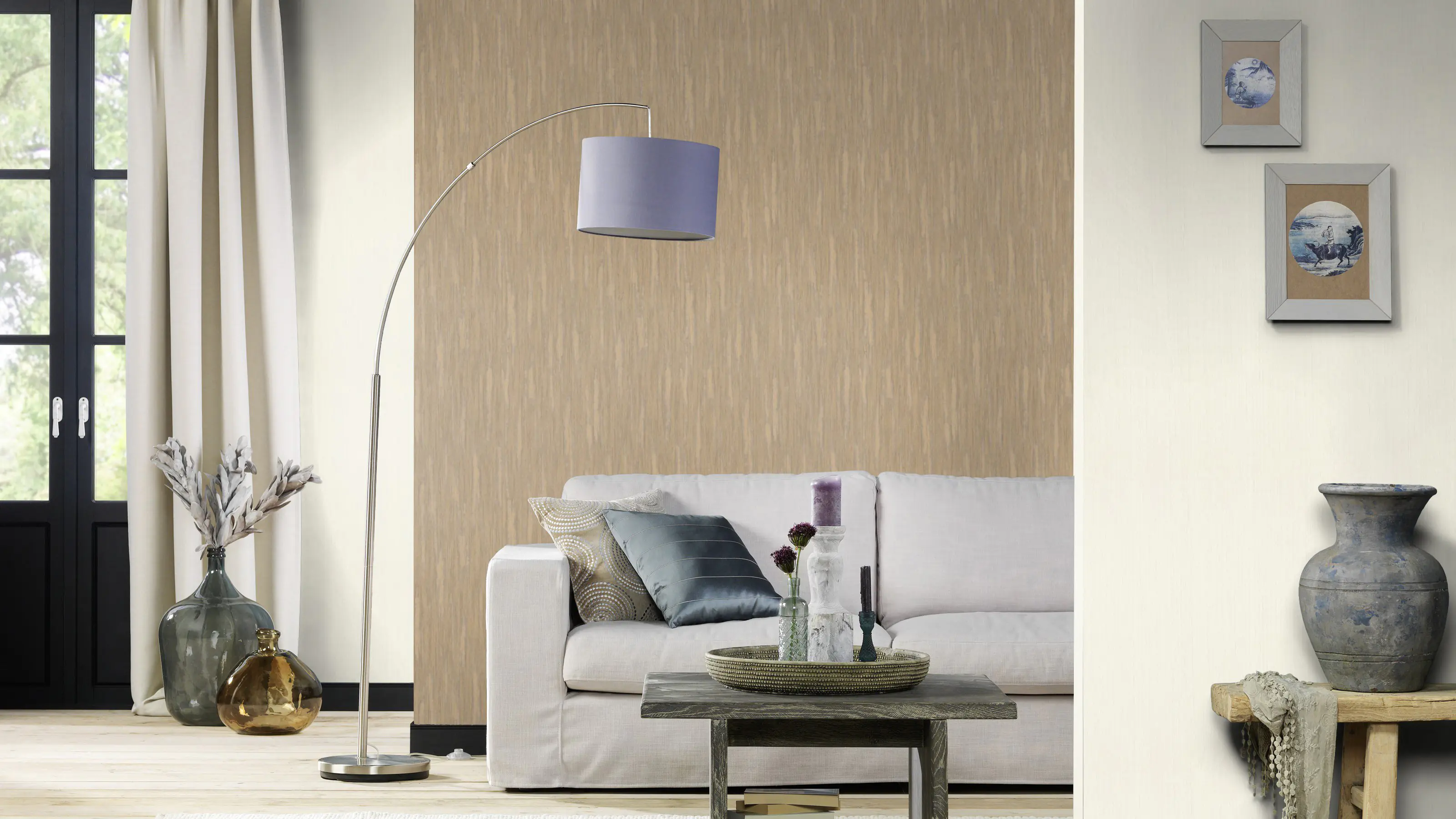Rasch Vliestapete 537116 BARBARA home Collection II uni weiß 10,05 x 0,53 m