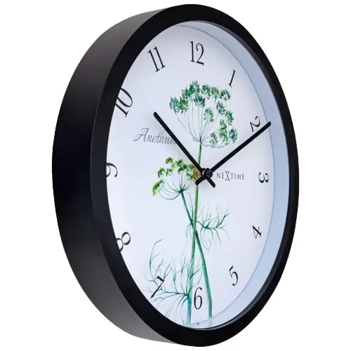 Nextime Außenwanduhr Anethium 30 cm schwarz
