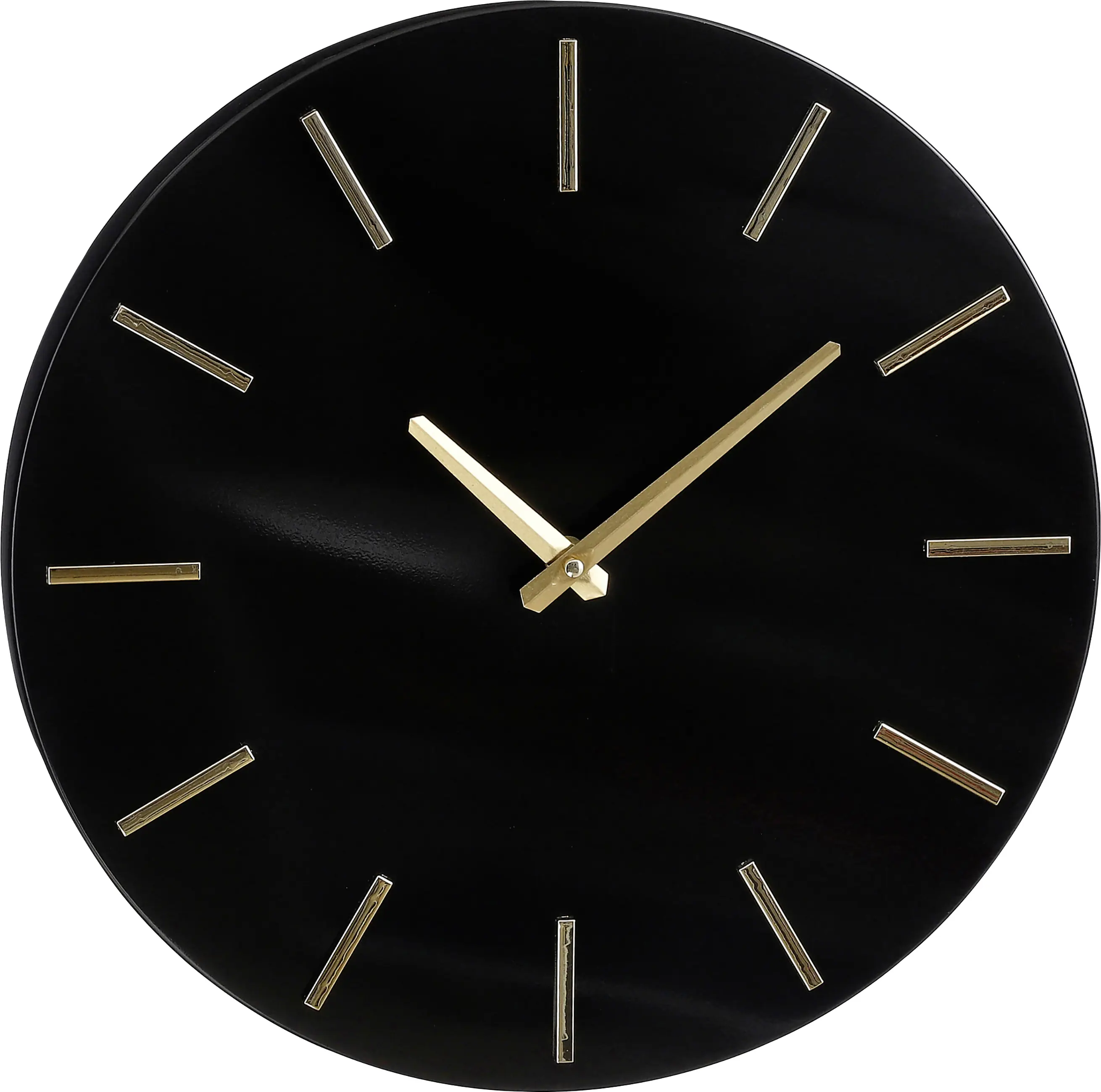 Mica Decorations Wanduhr Brixen aluminium 4 x 35,5 cm schwarz