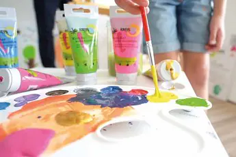 Kreul Kids Art Kinder-Künstlerfarbe Fluoreszierend pink Tube 75 ml