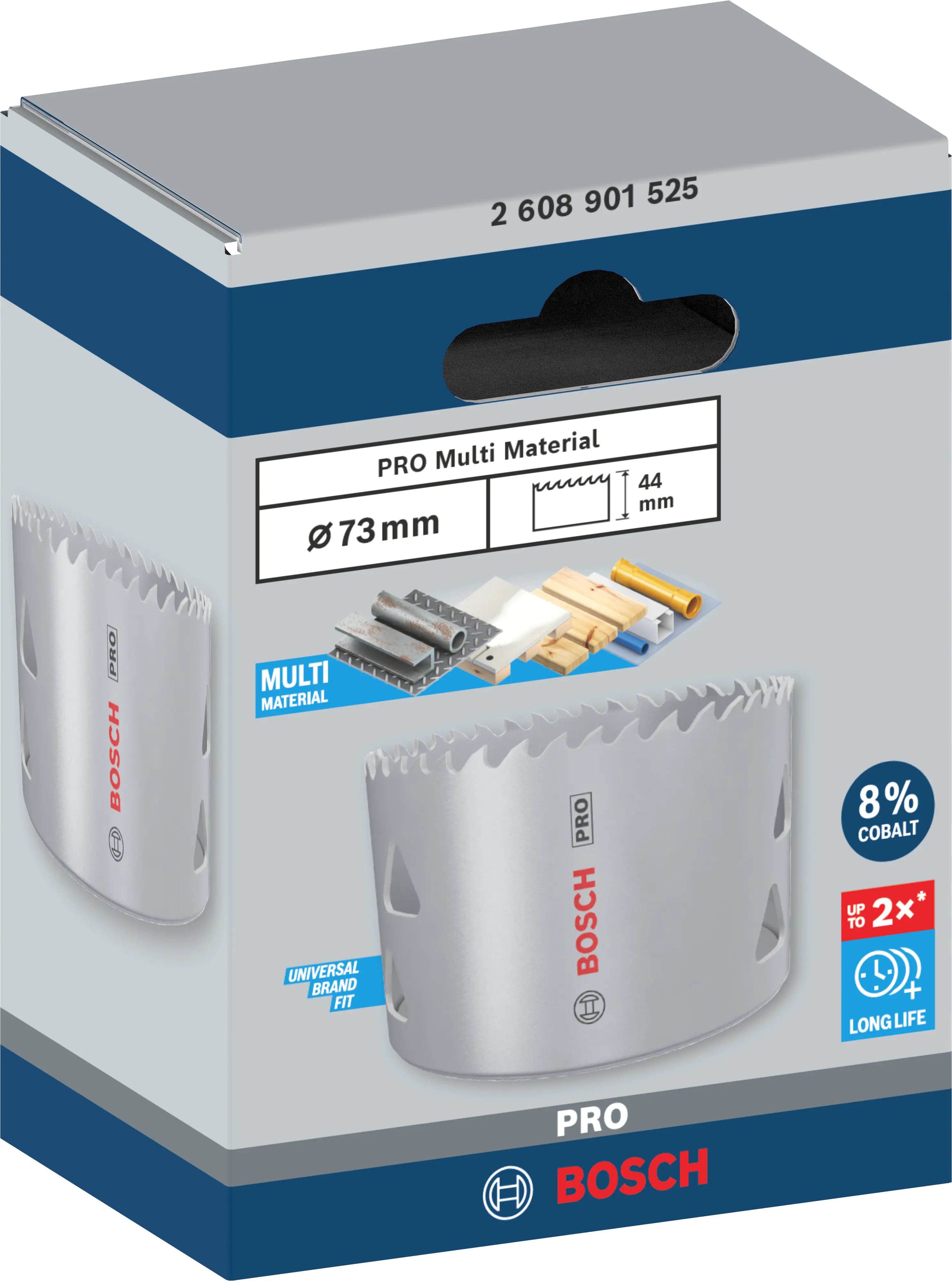 Bosch PRO Multi Material Lochsäge 73 mm mit Gewinde