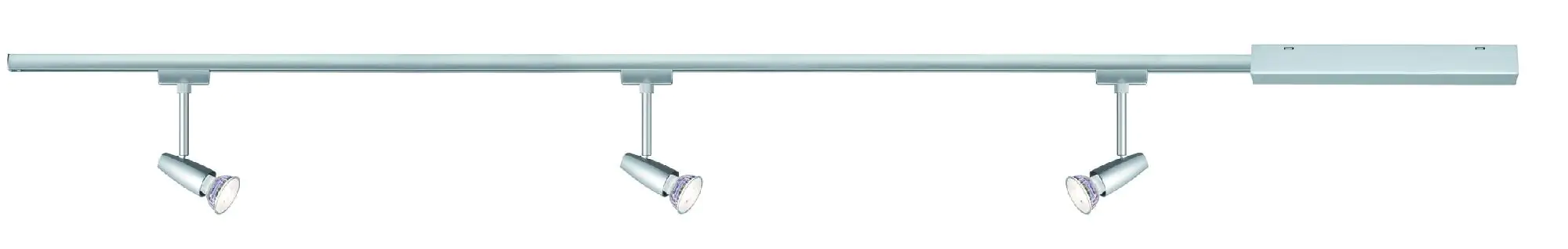 Paulmann URail Schienenspot Barelli Basisset chrom-matt 13,8 cm GU10 10 W