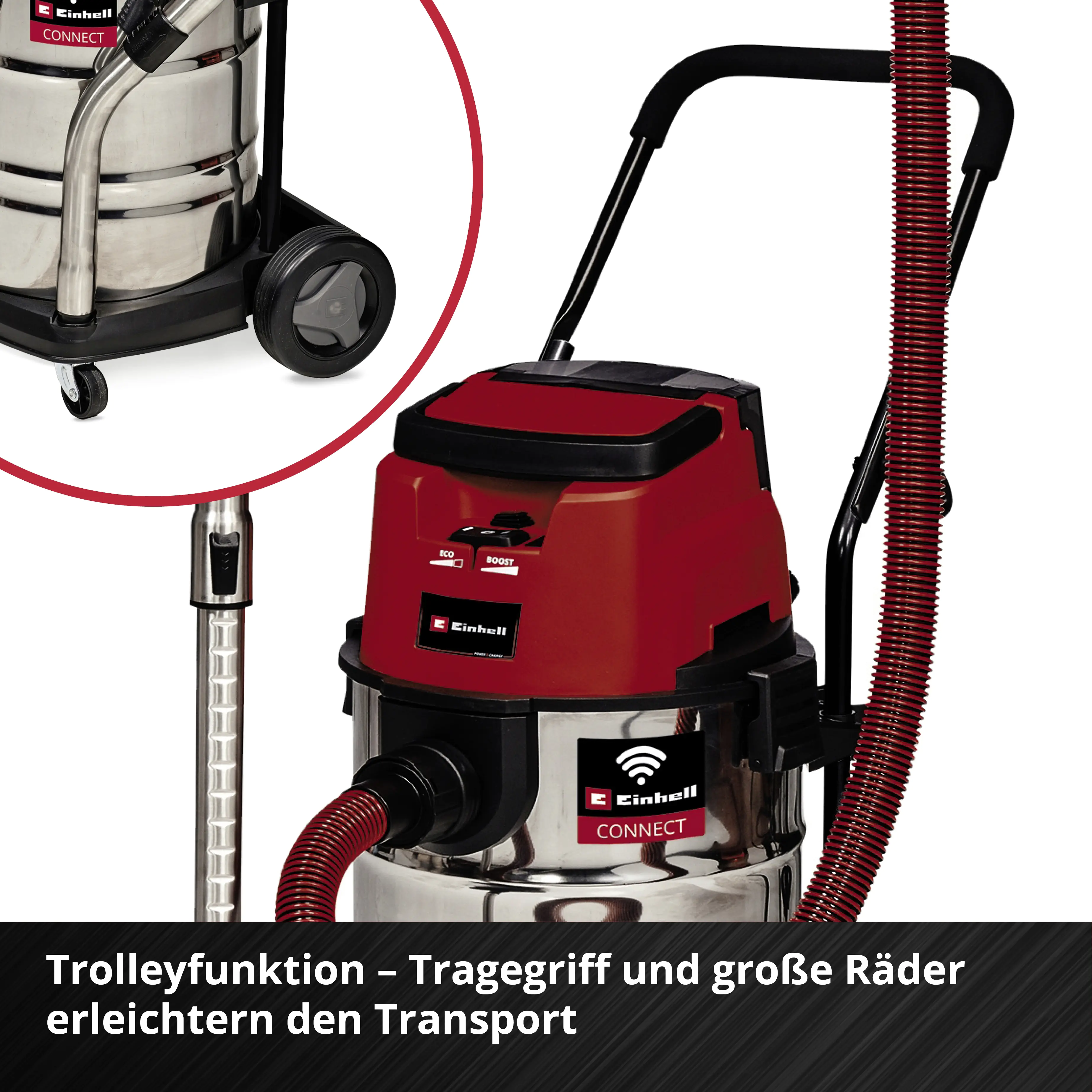 Einhell Professional Akku-Nass-Trockensauger TP-VC 36/30 S Auto Solo 36 V