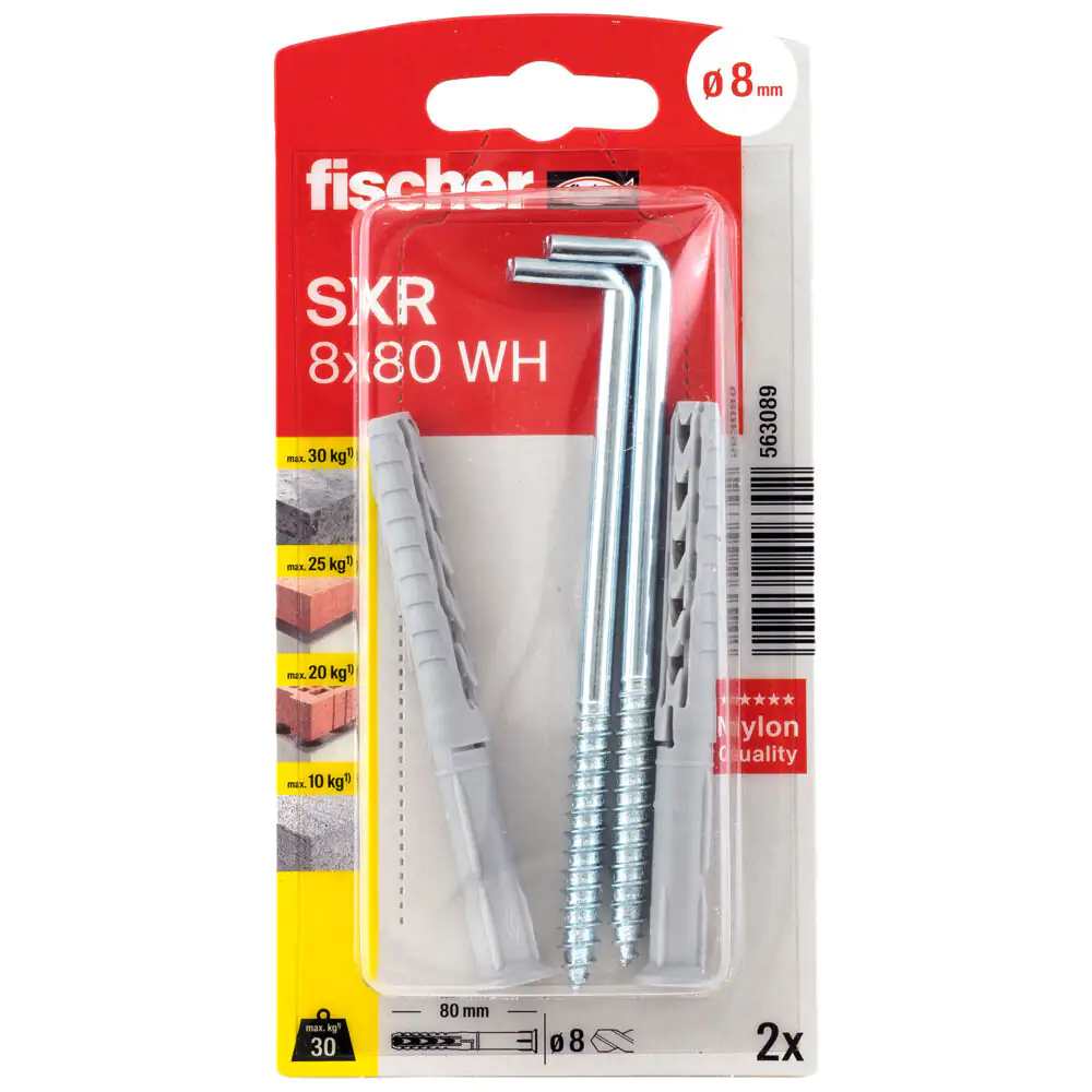 Fischer Langschaftsdübel SXR 8.0 x 80 mm - 2 Stück