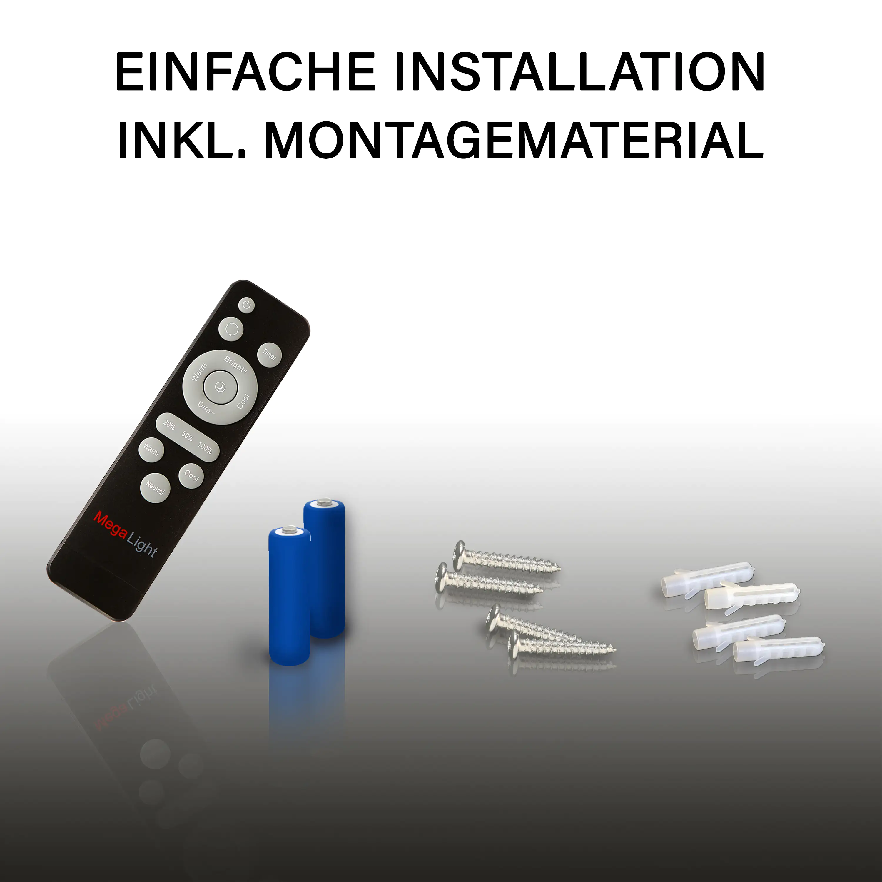 MegaLight LED Deckenleuchte ShiningStar Ø 39 cm RGBW