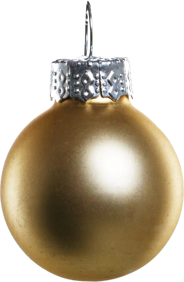 TrendLine Mini-Christbaumkugeln aus Glas Ø 2,5 cm gold-blau 100 Stück