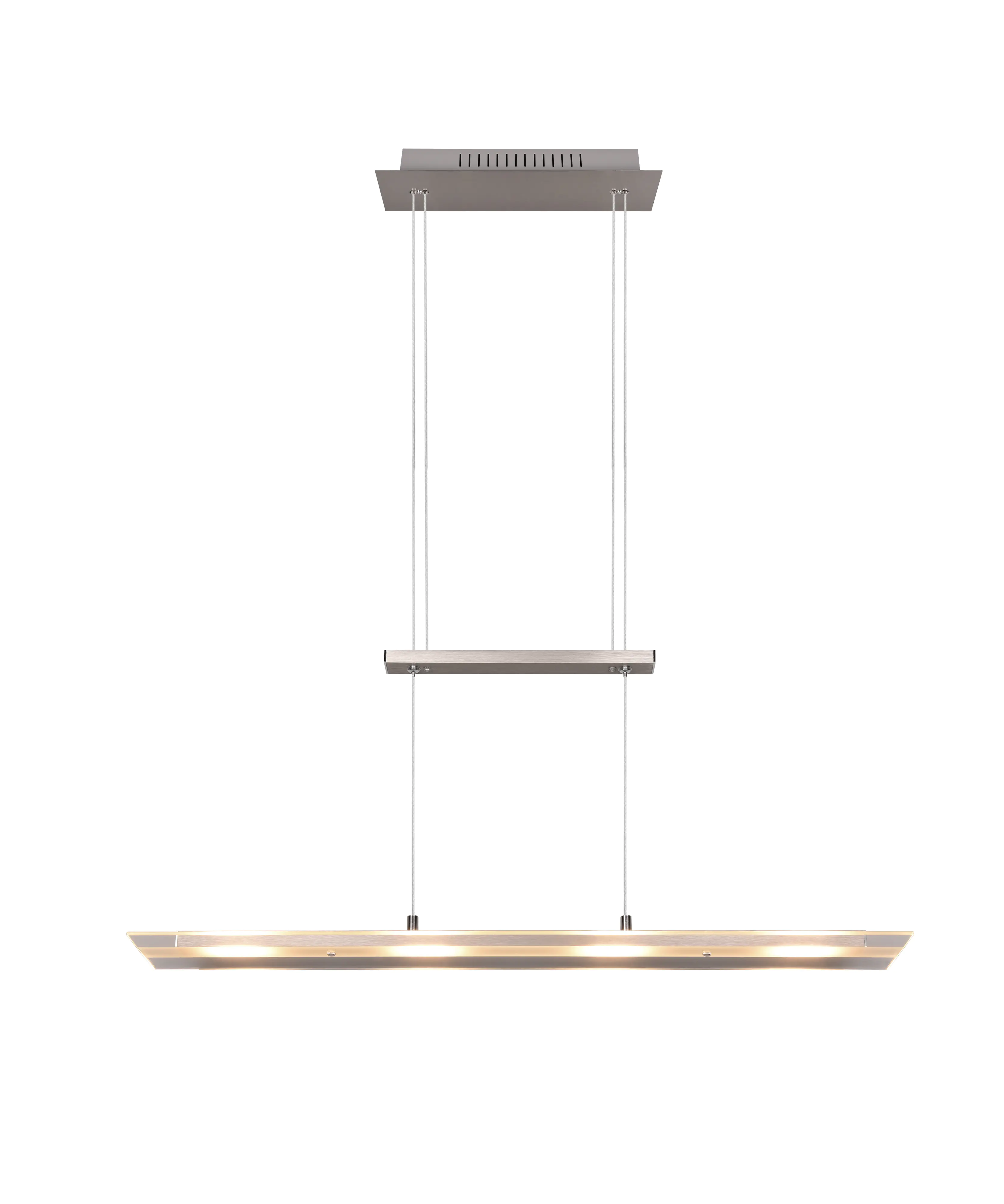 Trio Leuchten LED Pendelleuchte Milos 4x 5W nickel, Metall