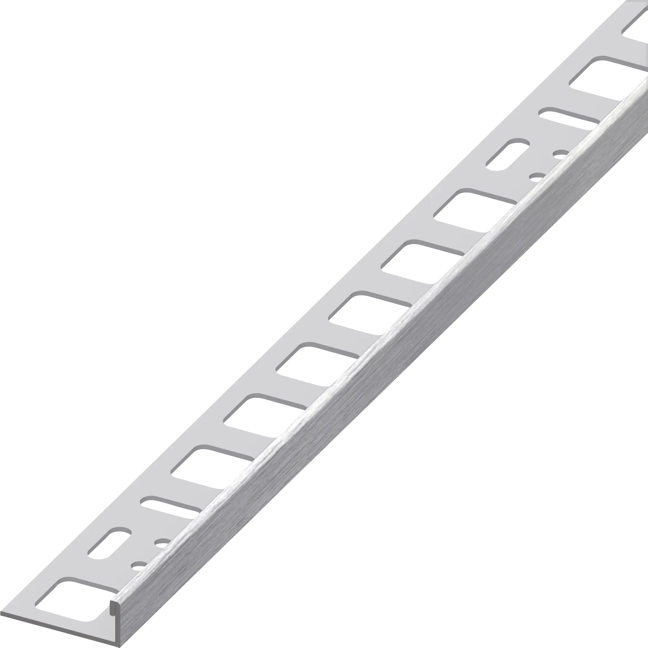 alfer Winkelprofil 2.5 m, 10 x 21 mm Edelstahl gebürstet