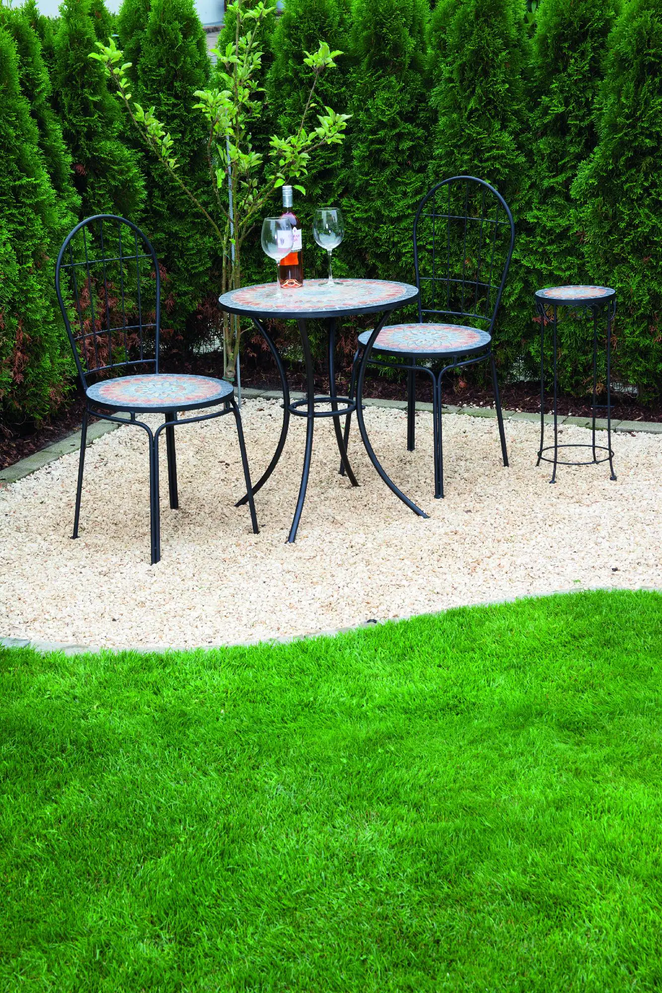 Siena Garden Stapelstuhl Prato schwarz