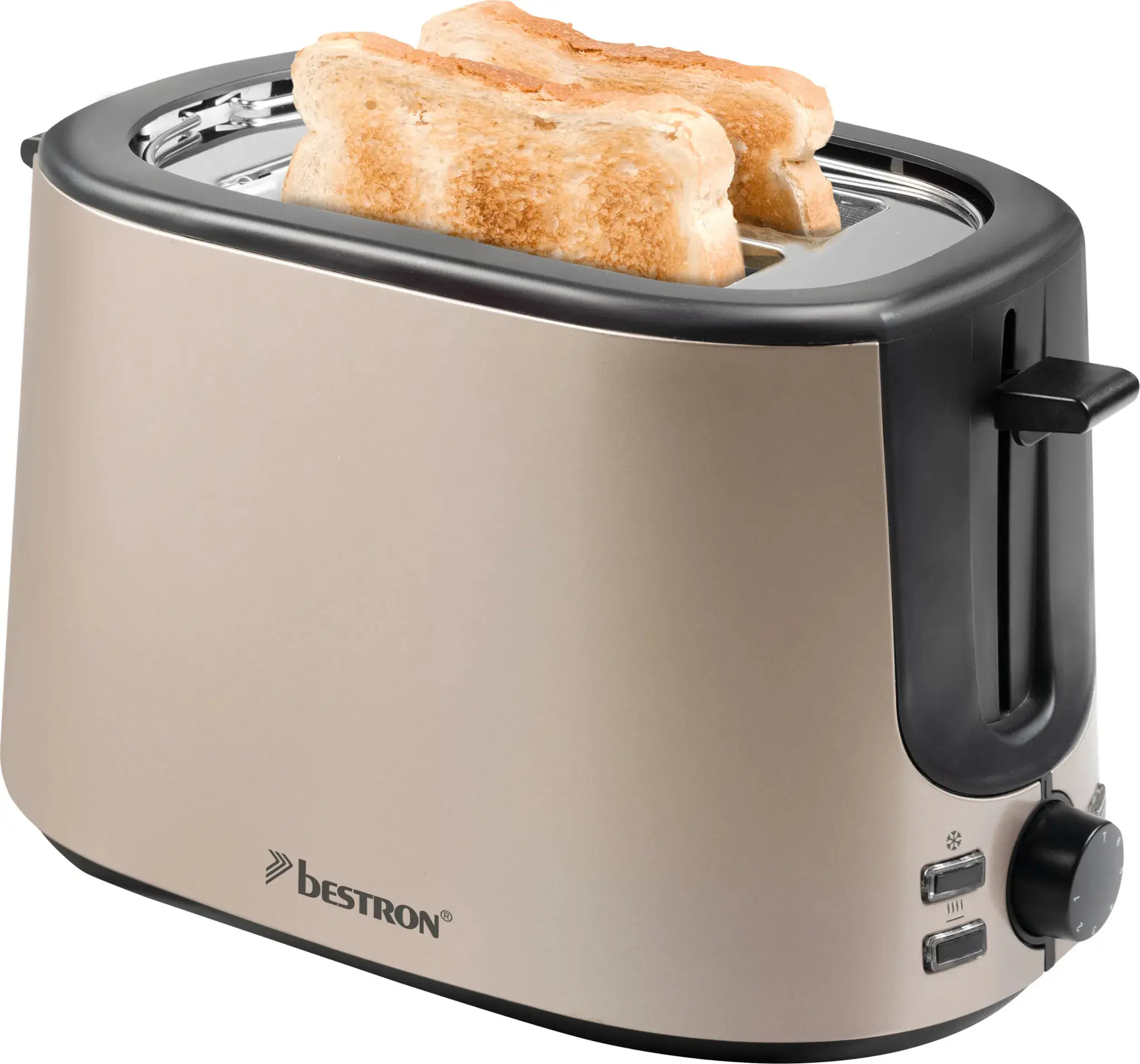 Bestron Toaster ATS1000SAT 2-Scheiben 1000 W kupfer/schwarz