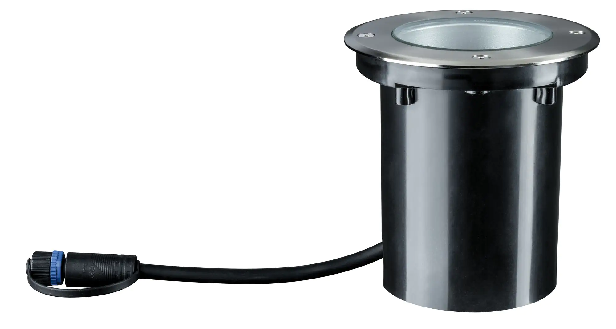 Paulmann Plug & Shine Bodeneinbauleuchte Outdoor schwenkbar silber 14 cm