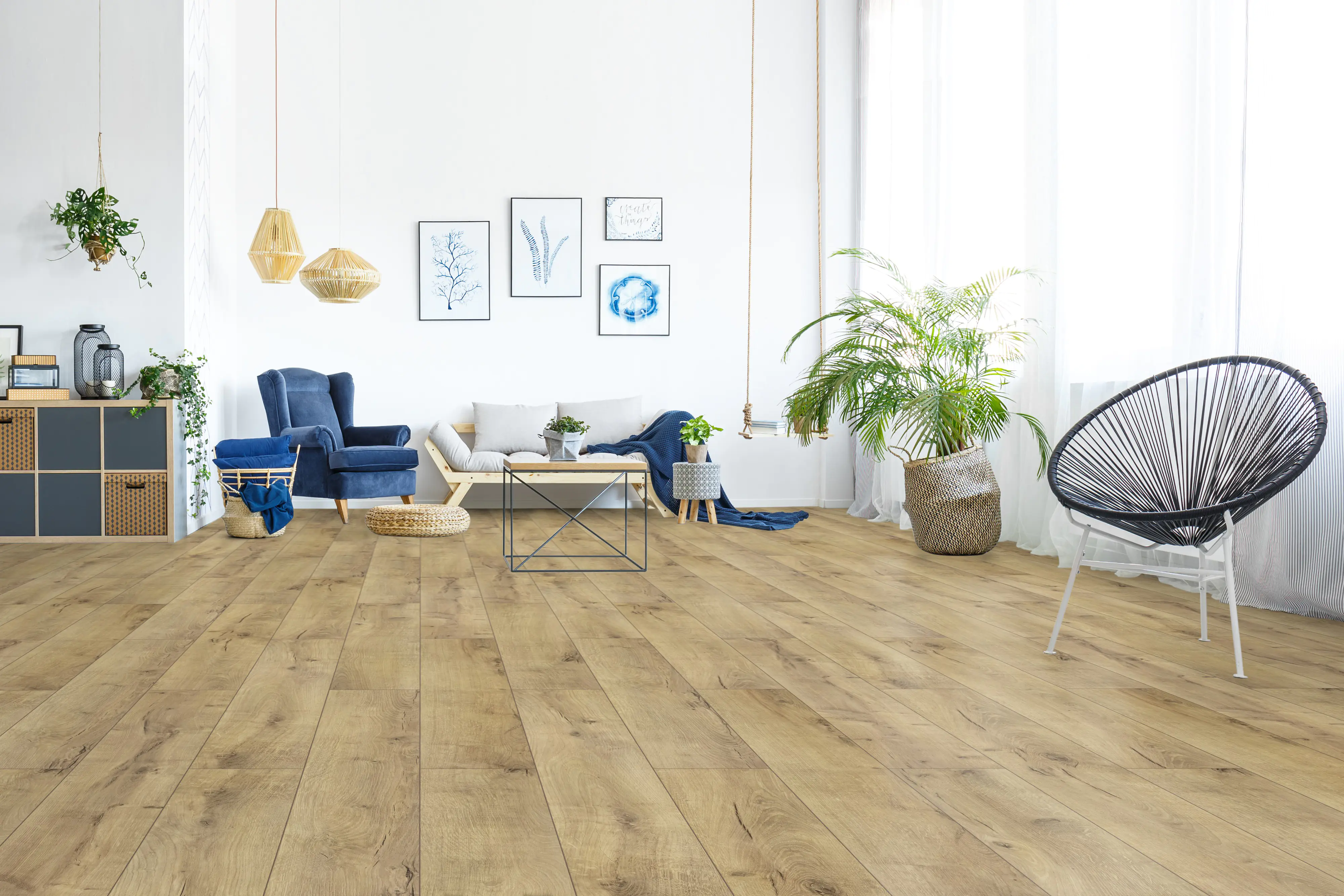 Classen Laminat Megaloc Aquaprotect 128,5 x 19,2 cm 8 mm Oak light natural