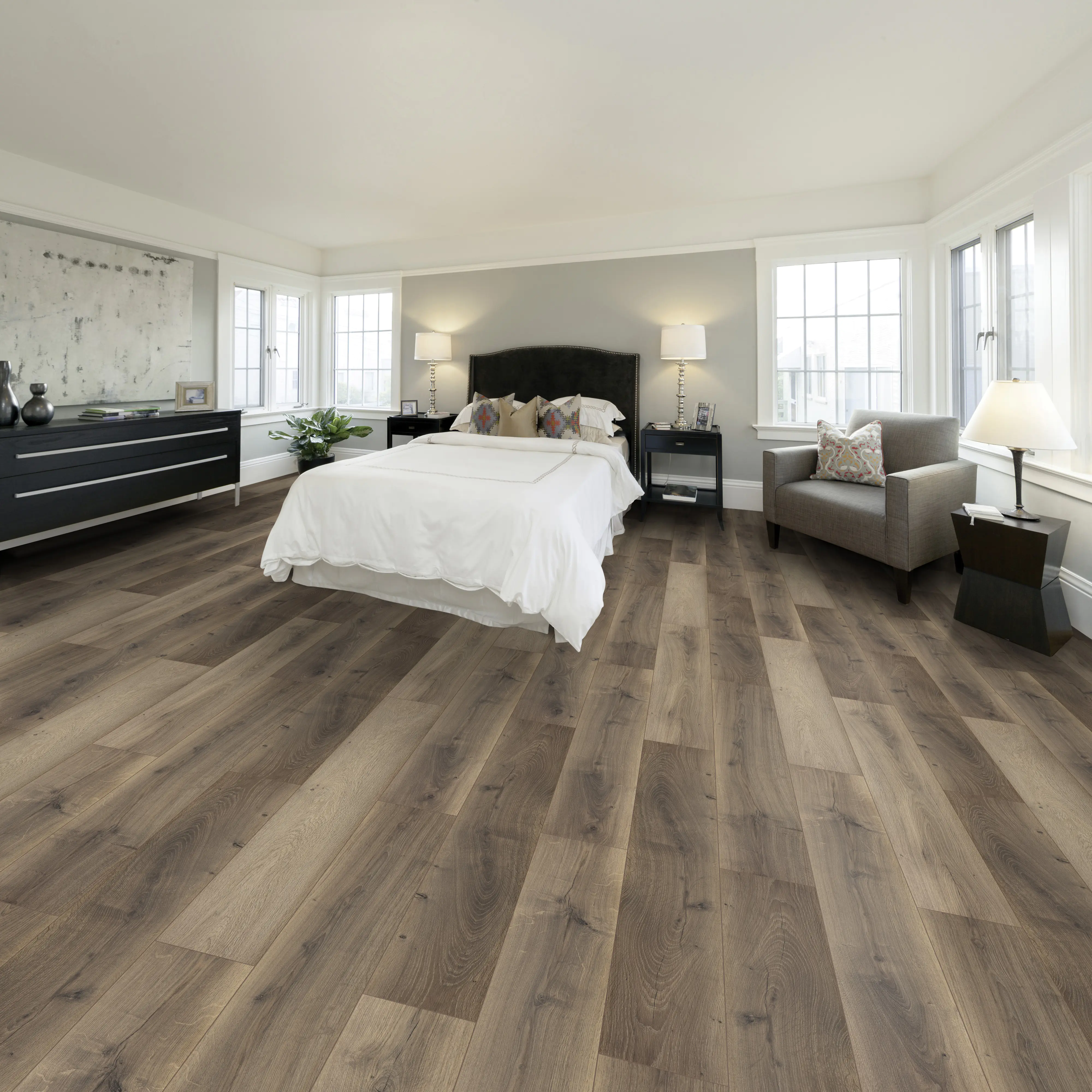Classen Laminat Megaloc Aquaprotect 128,5 x 19,2 cm 8 mm Eiche braun mix