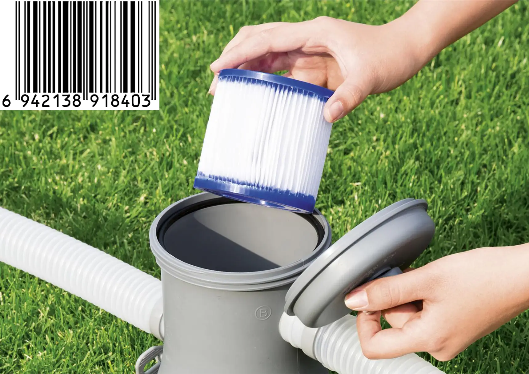 Bestway Flowclear Filterkartuschen Gr.I Doppelpack Maße: 8,0 x 9,0 cm