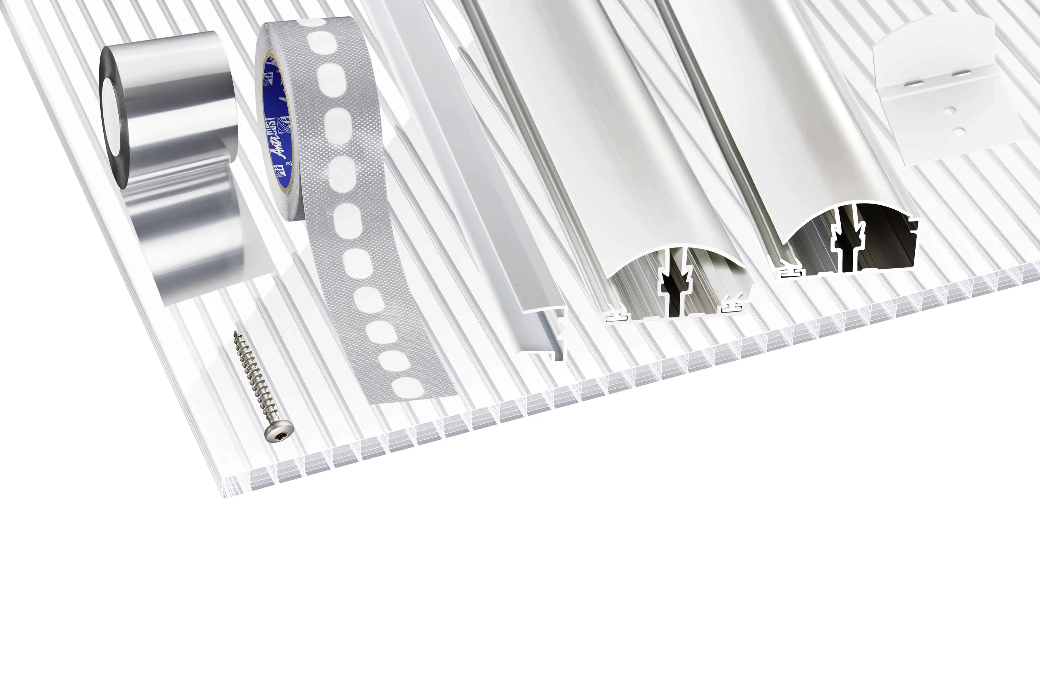 Gutta Doppelstegplatte-Set Zebraplatte für 12 m2 weiß
