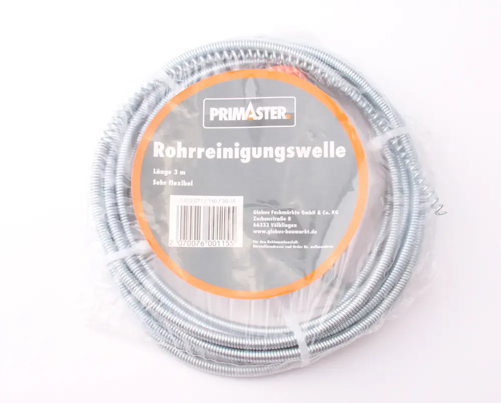 Primaster Rohrreinigungswelle 3 m mit Kralle