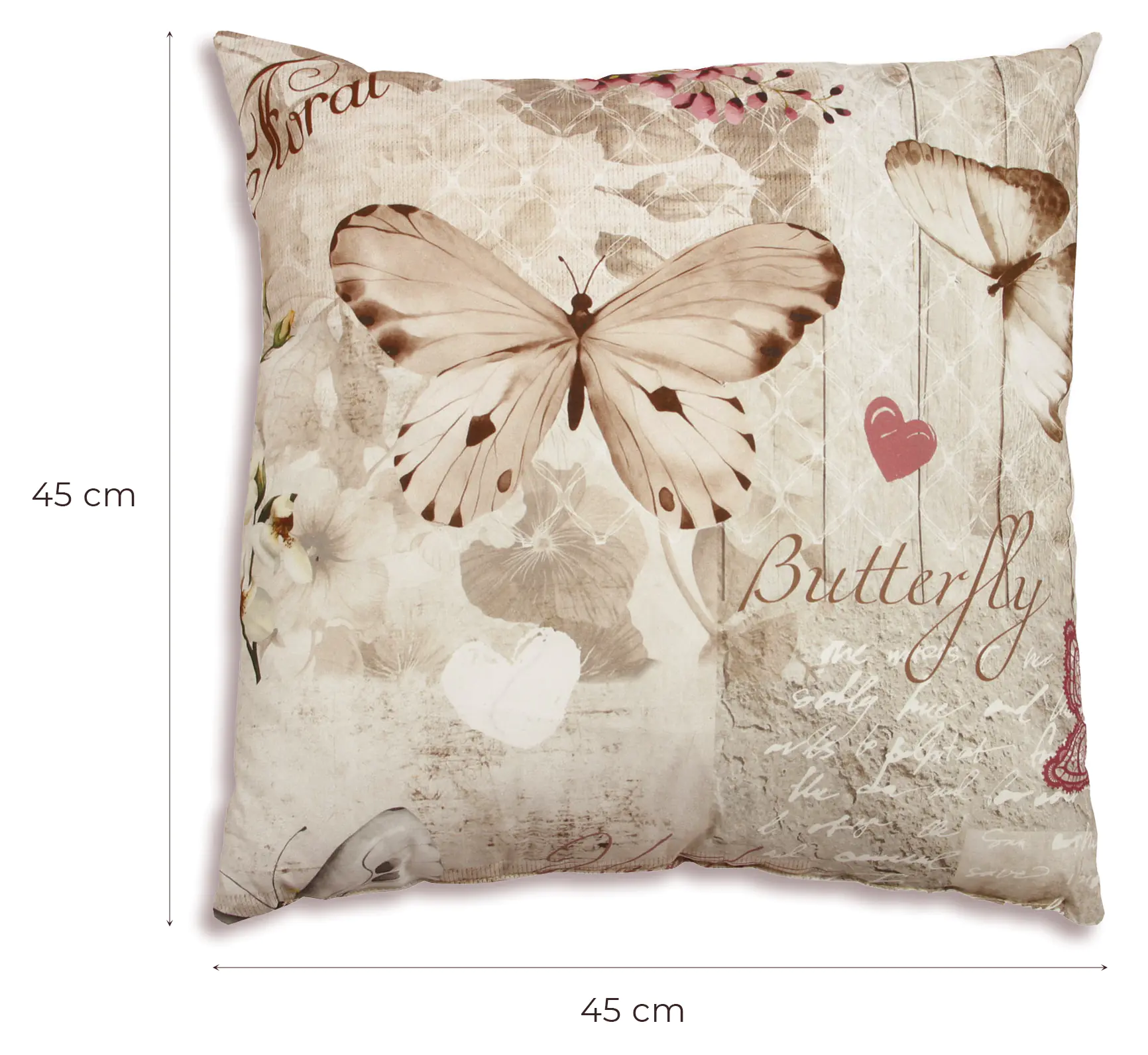 GO-DE Dekokissen Klara 48 x 48 cm beige