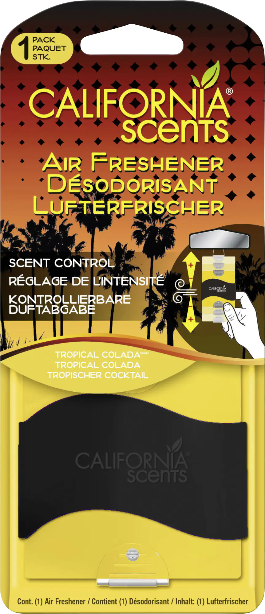 California Scents Papierlufterfrischer CS Slider Tropical Colada