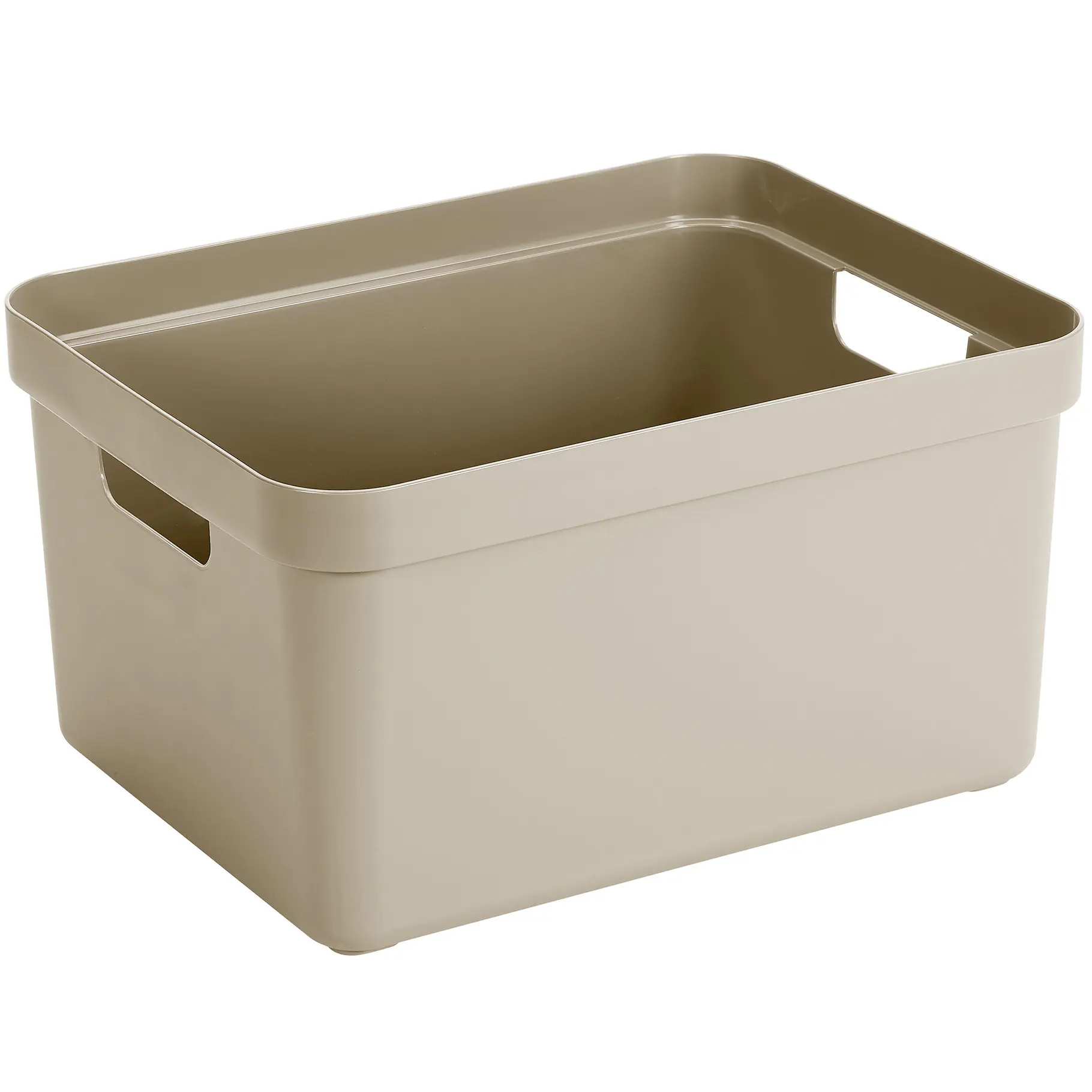 Sunware Aufbewahrungsbox Sigma Home mit Griffen 44,5 x 34,5 cm 32 L beige 3er Set