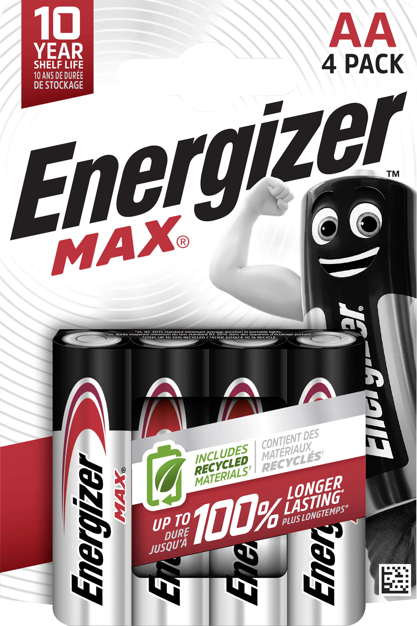 Energizer Max Alkaline Batterie Mignon AA 1,5 V, 4er Pack