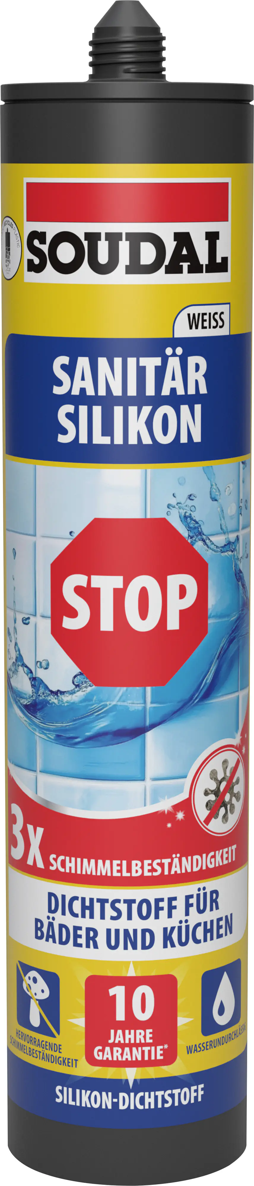 Soudal Sanitär-Silikon Schimmelstop weiß 300 ml
