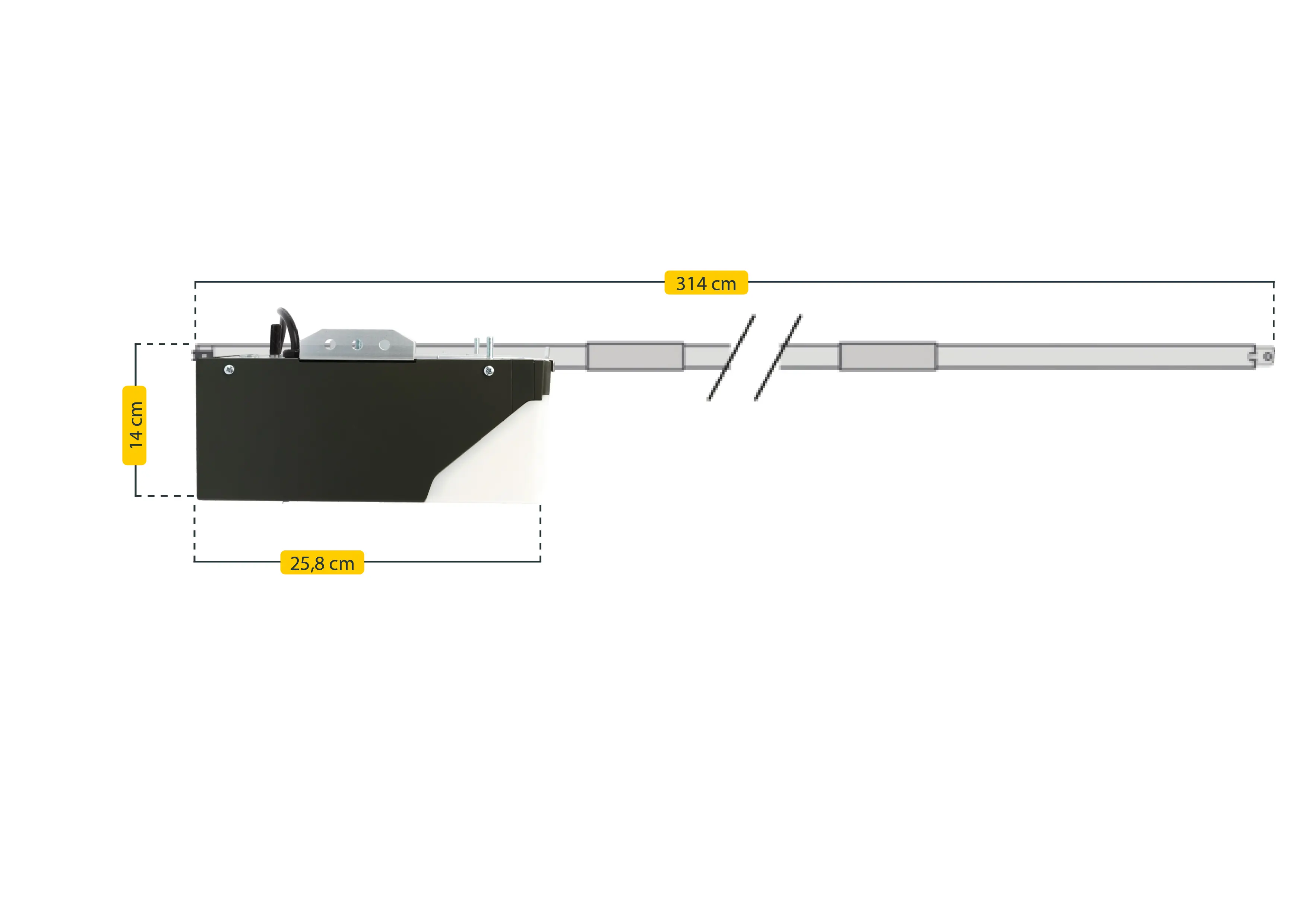 Schellenberg Garagentorantrieb Powerlift 550 N inkl. 2 Handsender