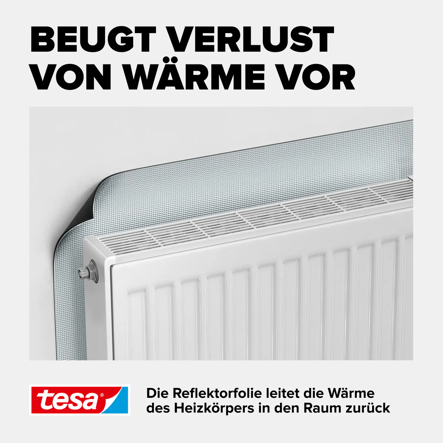 tesa Insulation Reflektorfolie für Heizkörper Heat Reflect 1 x 0,7 m