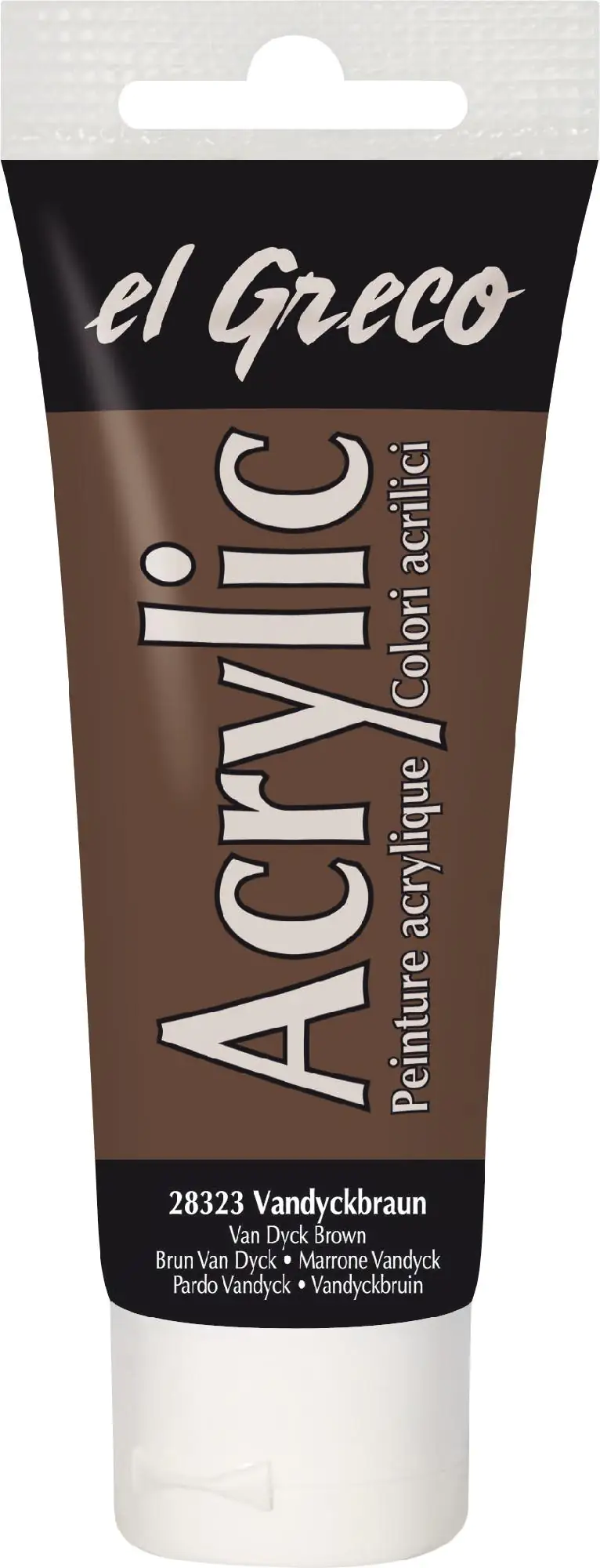 Kreul el Greco Acrylic Tube vandyckbraun 75 ml