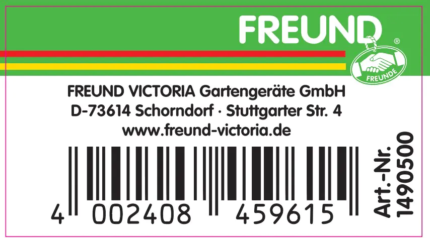 Freund Victoria Klappsense 60 cm inkl. Stahlrohrsensenbaum