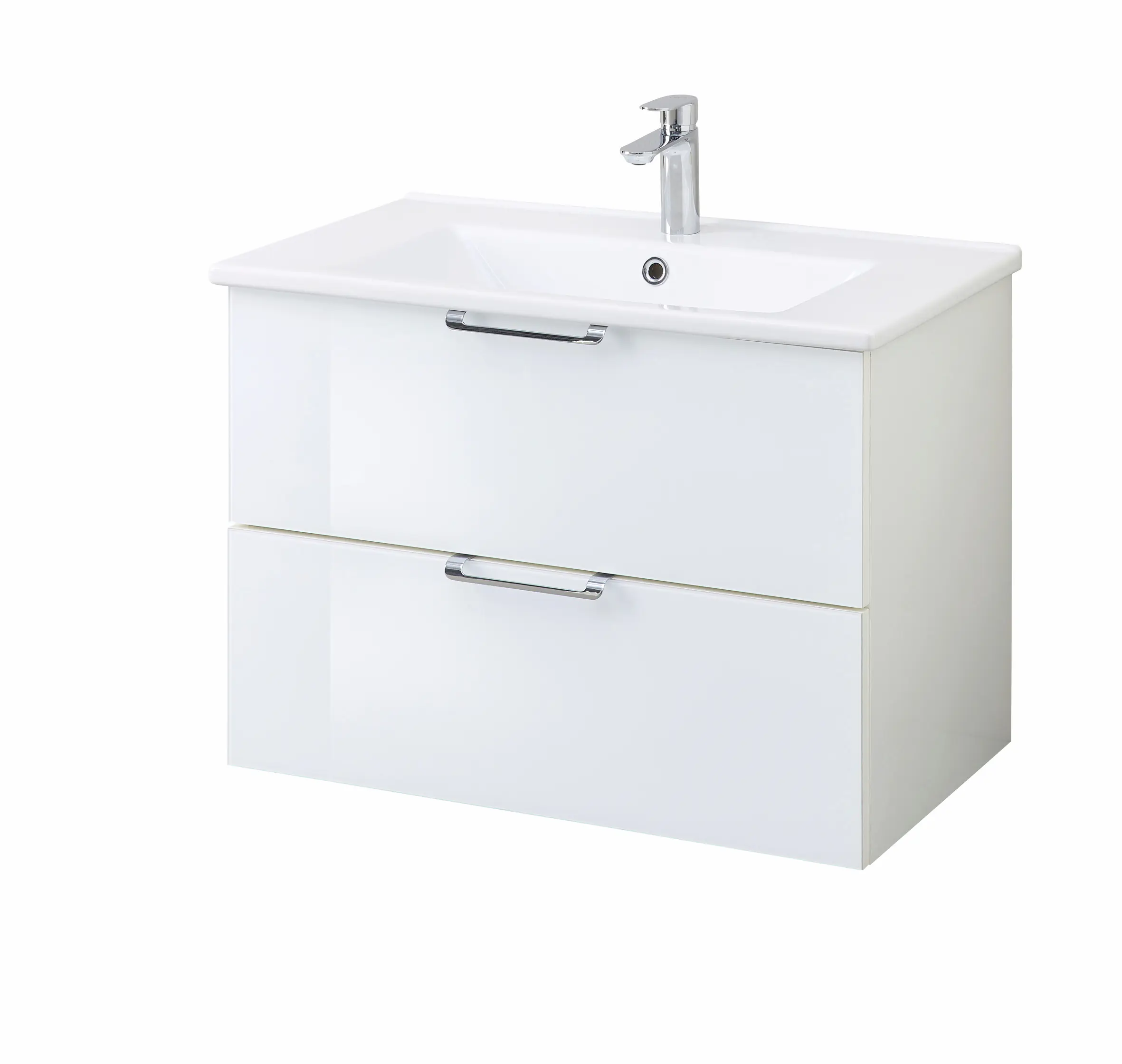 Pelipal Waschbecken mit Unterschrank München weiß glanz 75 x 52 cm