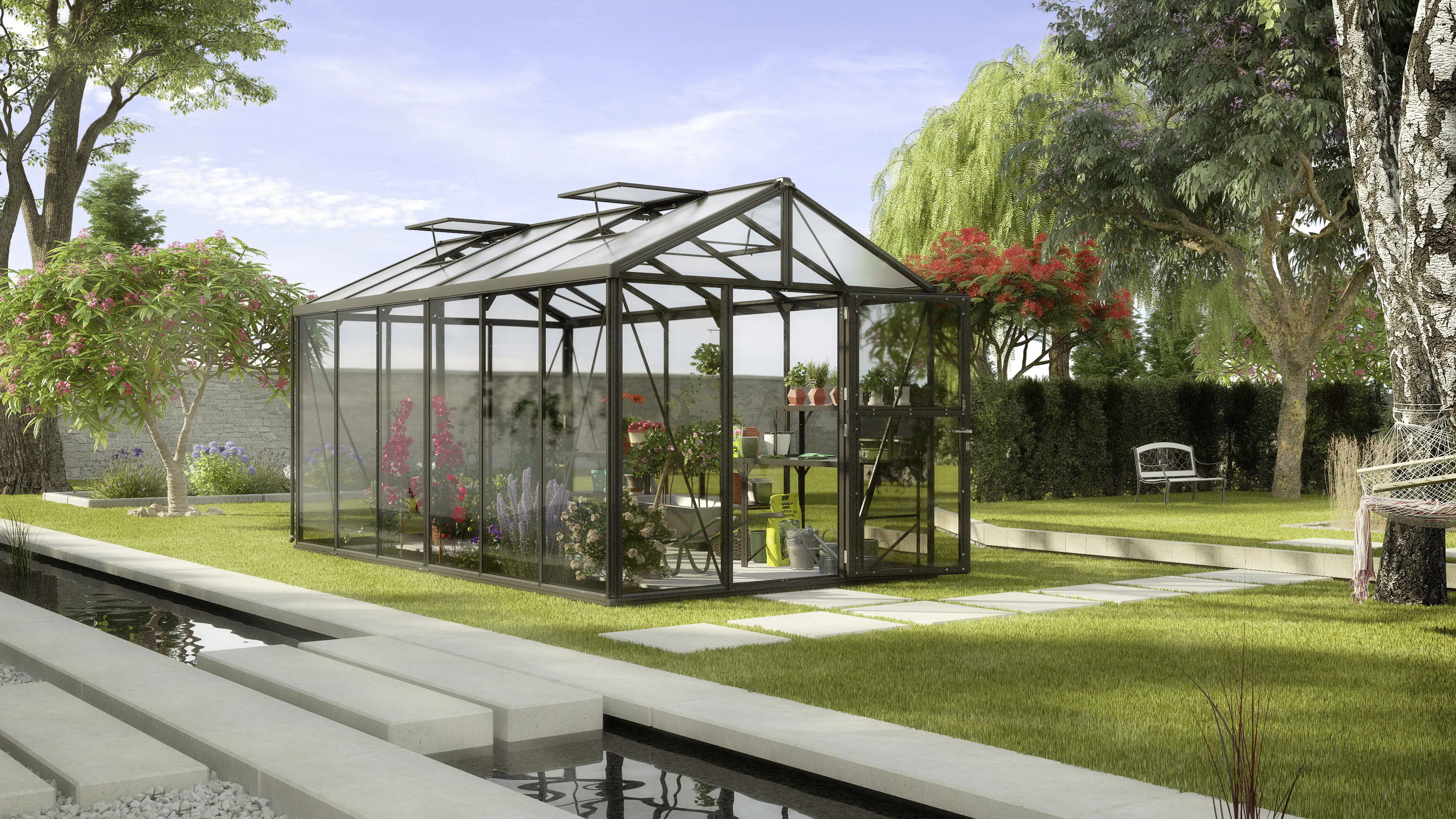 Vitavia Gewächshaus Zeus 11900 ESG 3 mm 266 x 473 cm