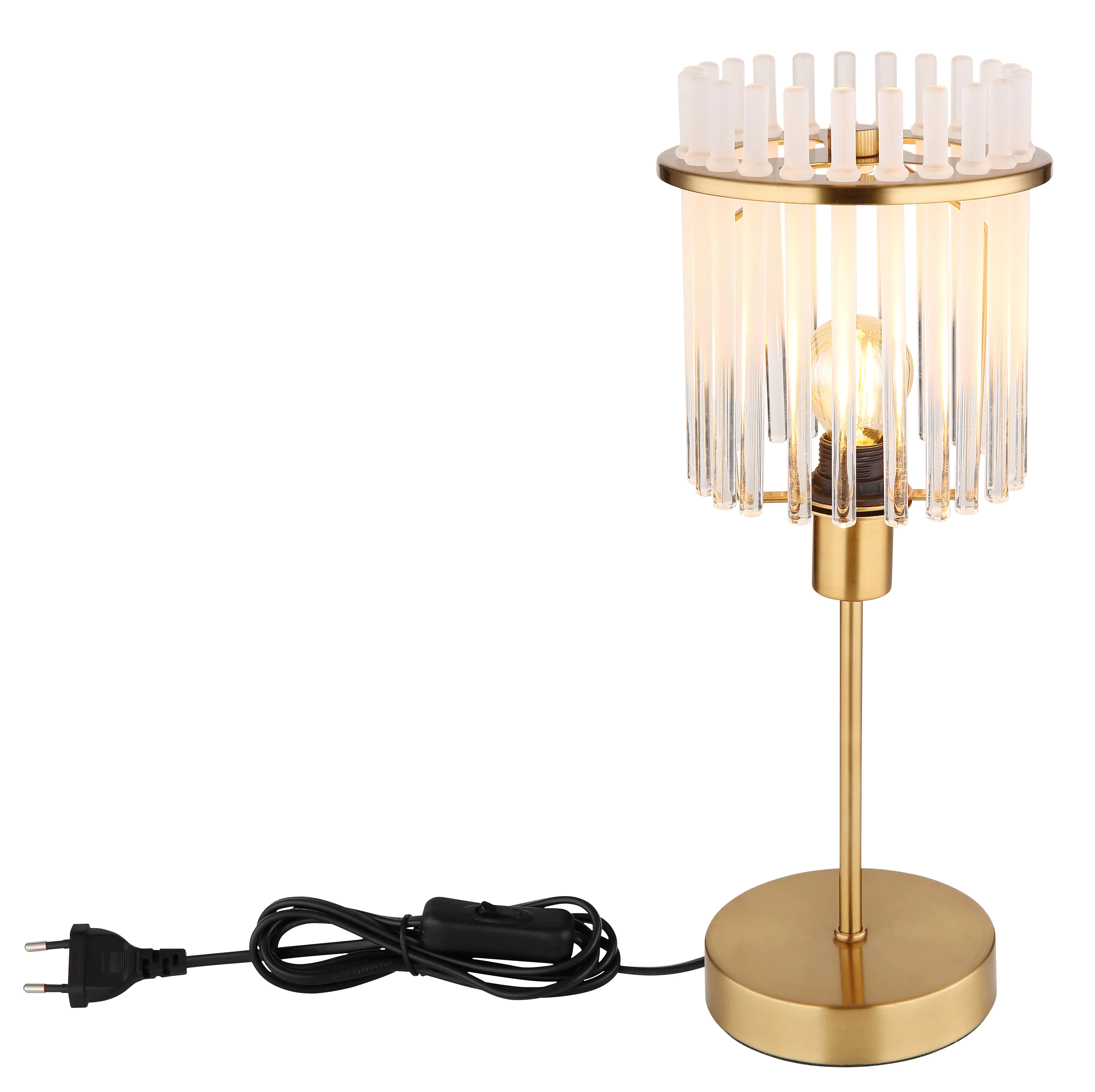 Globo Tischlampe Gorley 37,5 cm gold
