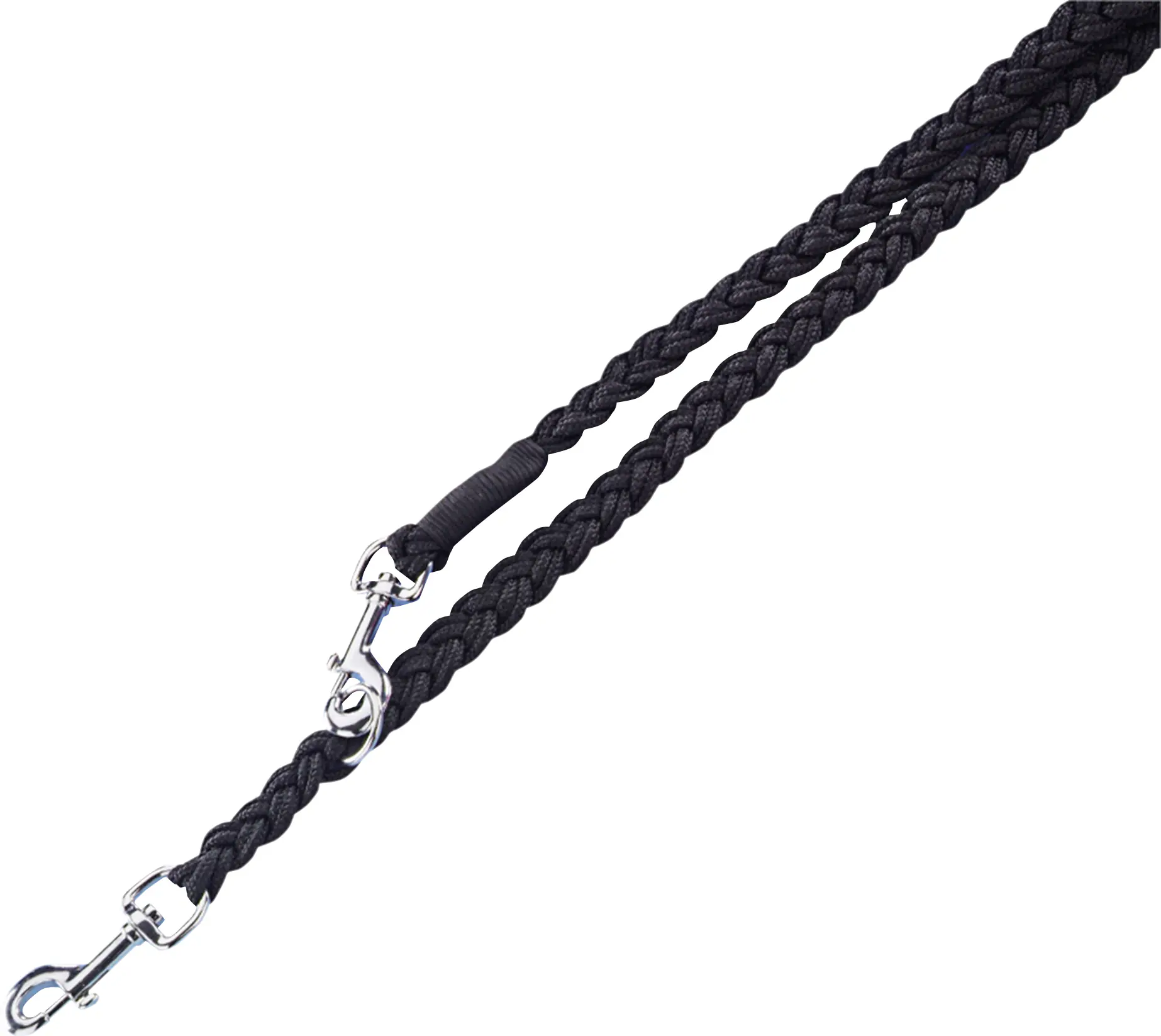 Nobby Hundeleine Führleine geflochten 2 m x 2,5 cm schwarz