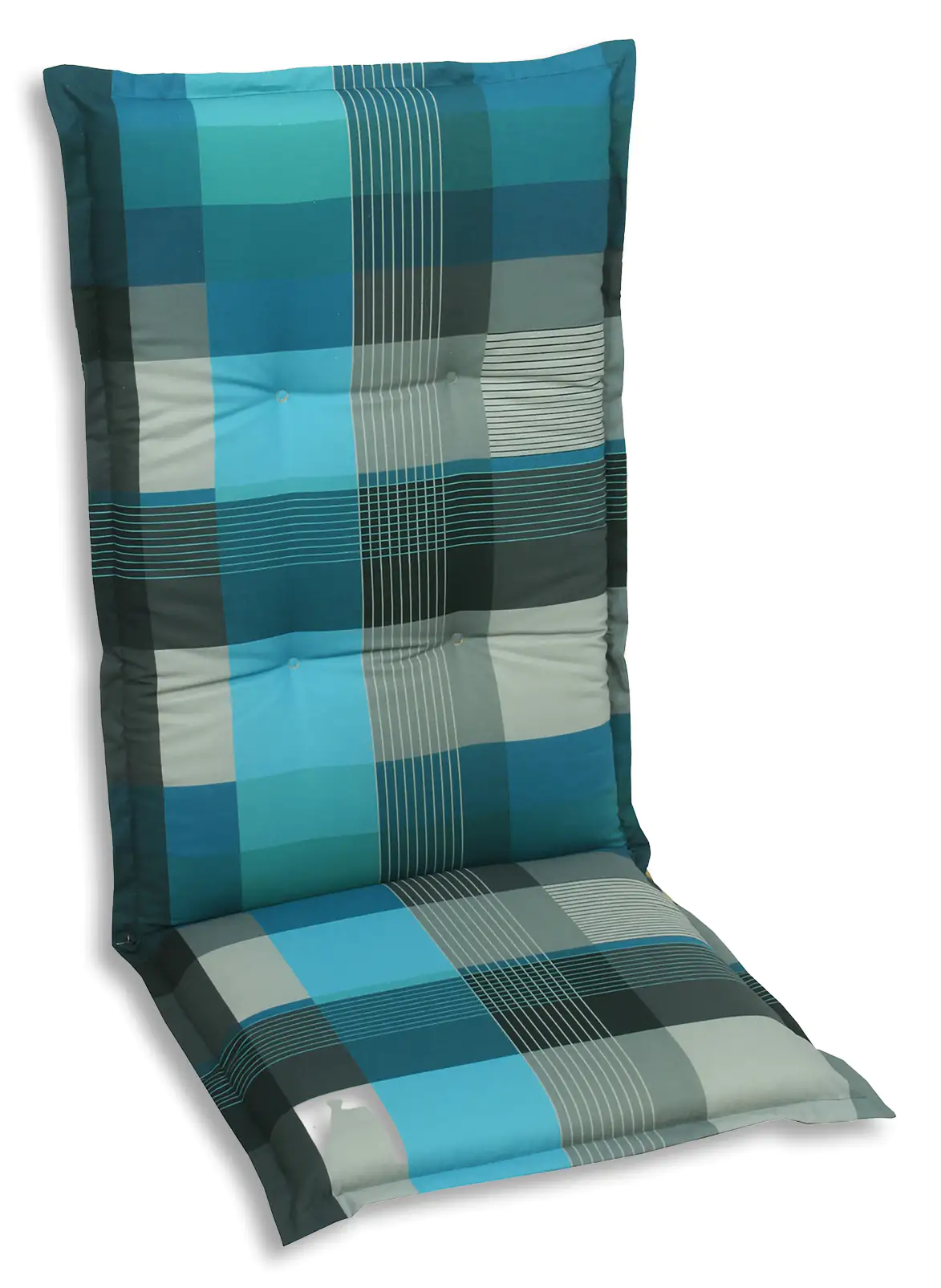 GO-DE Mittellehner-Auflage 108 cm x 50 cm x 7 cm, petrol grau 