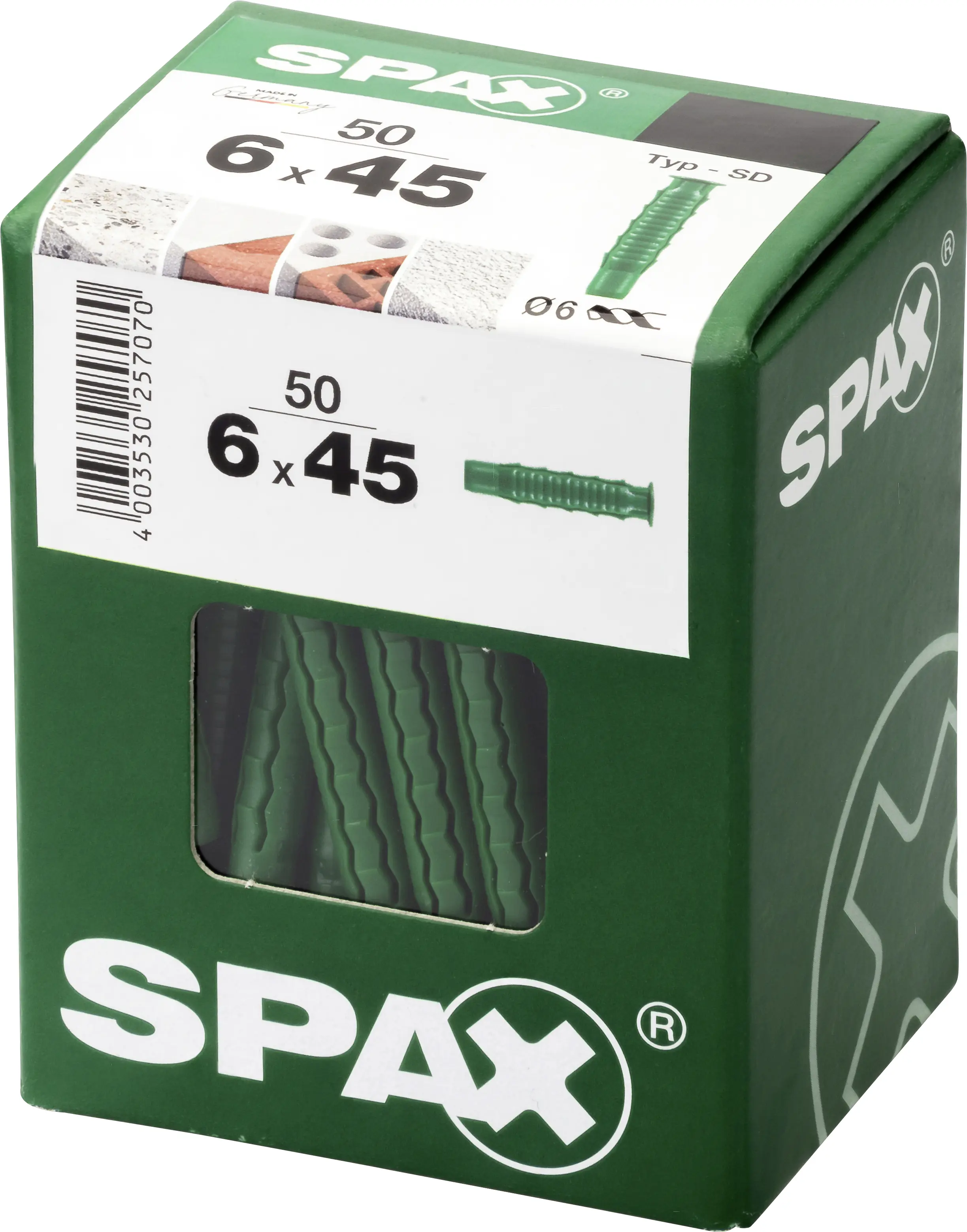 Spax Spreizdübel 6.0 x 45 mm - 50 Stück