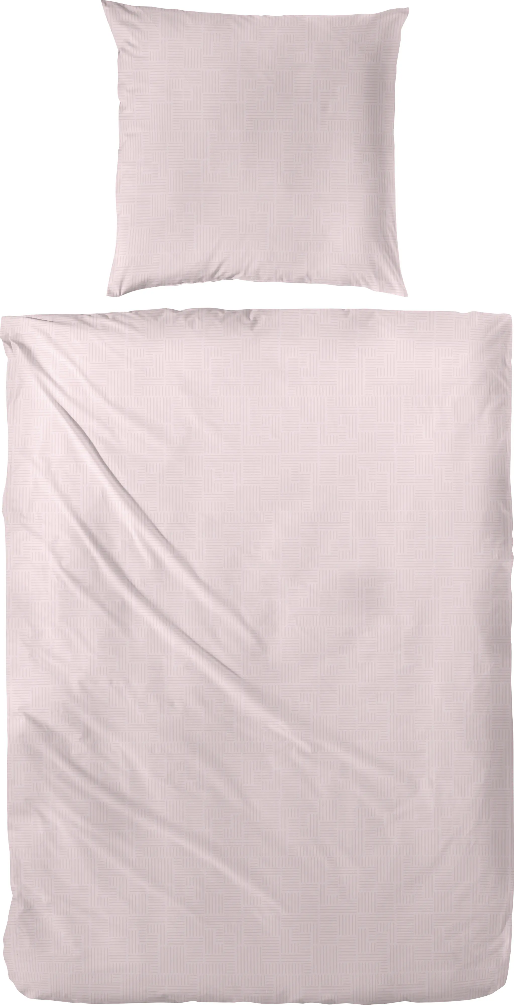 Biber Bettwäsche rosa 155 x 220 cm