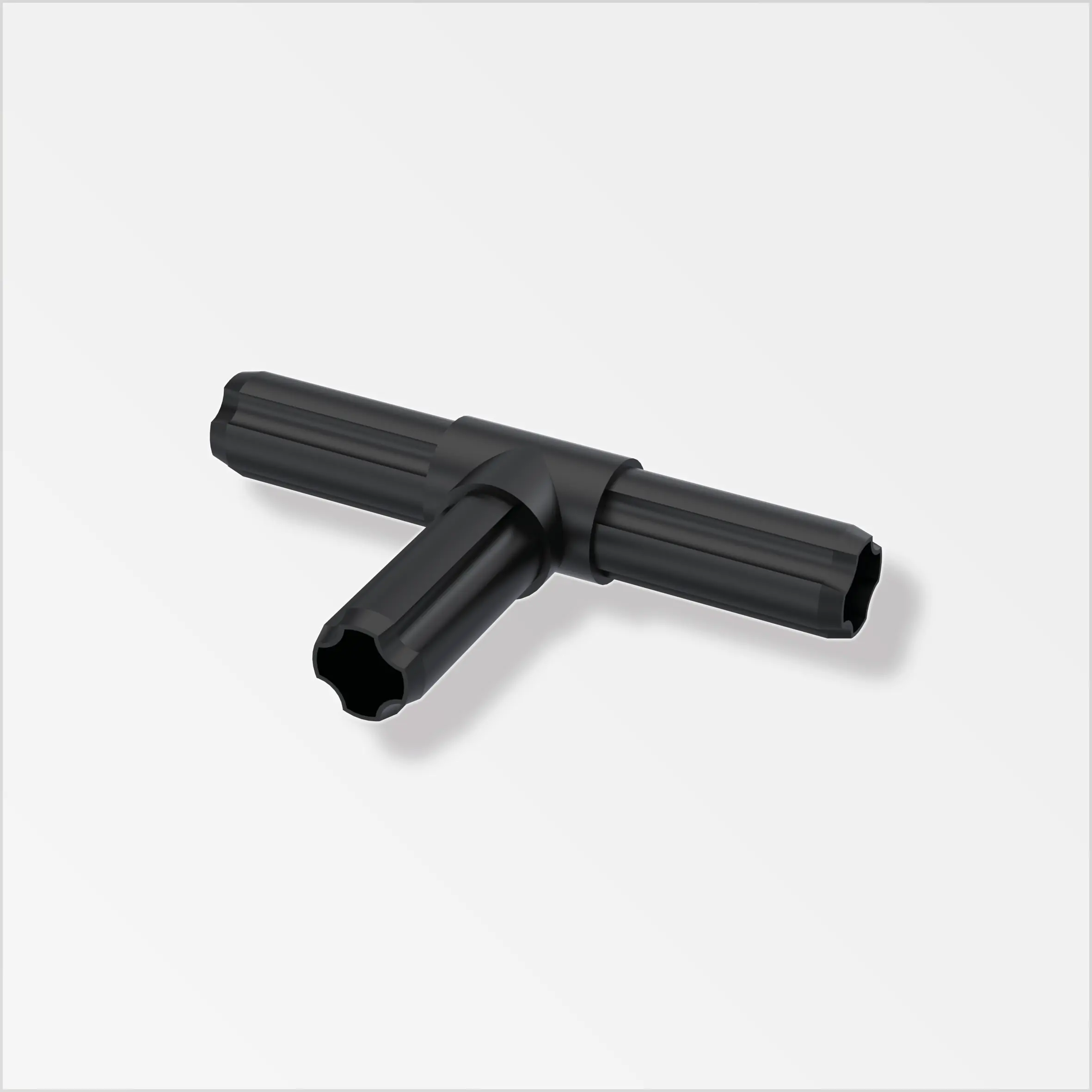 alfer Combitech T-Verbinder Winkel Kunststoff 23,5 mm schwarz