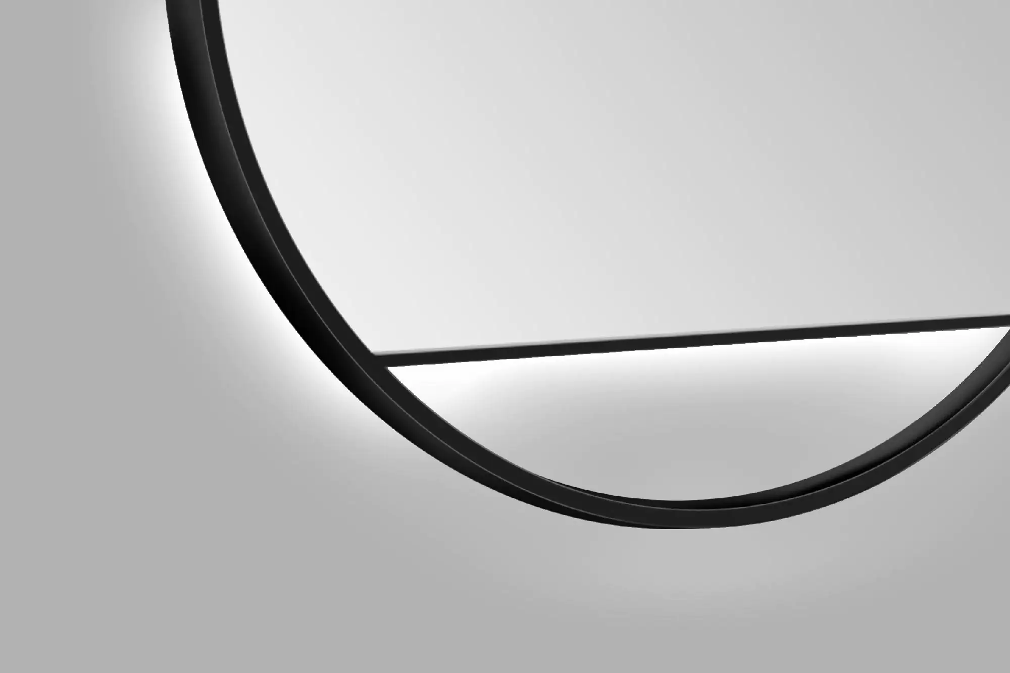 DSK LED Lichtspiegel Silver Cosmos Ø80 cm, schwarz