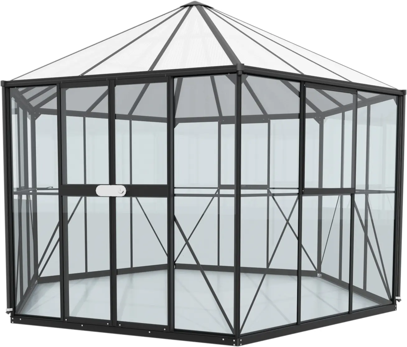 Vitavia Gewächshaus Juno 9000 383 x 331 cm 3 mm ESG
