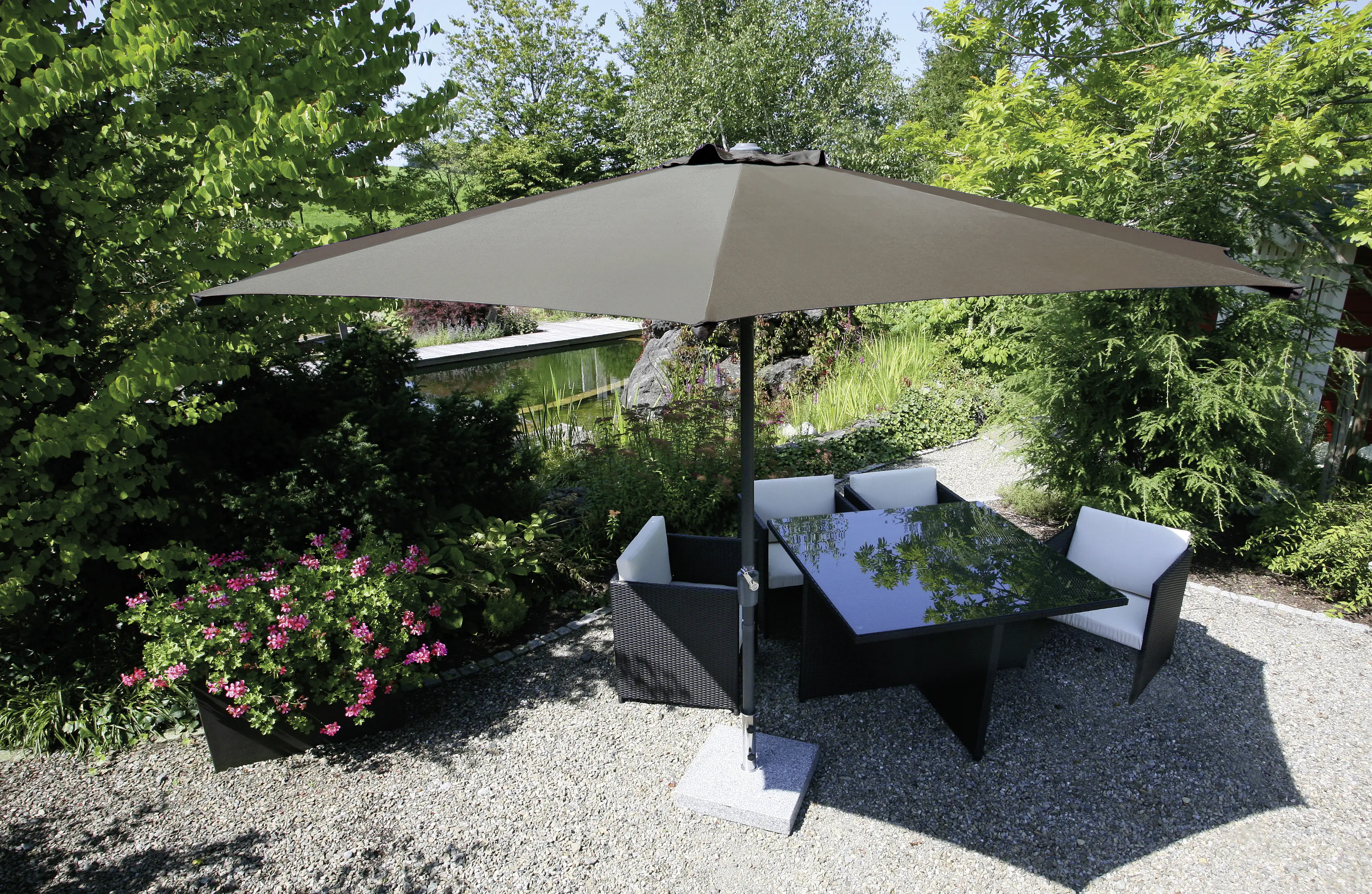 Schneider Sonnenschirm Korsika braun Ø 320 cm