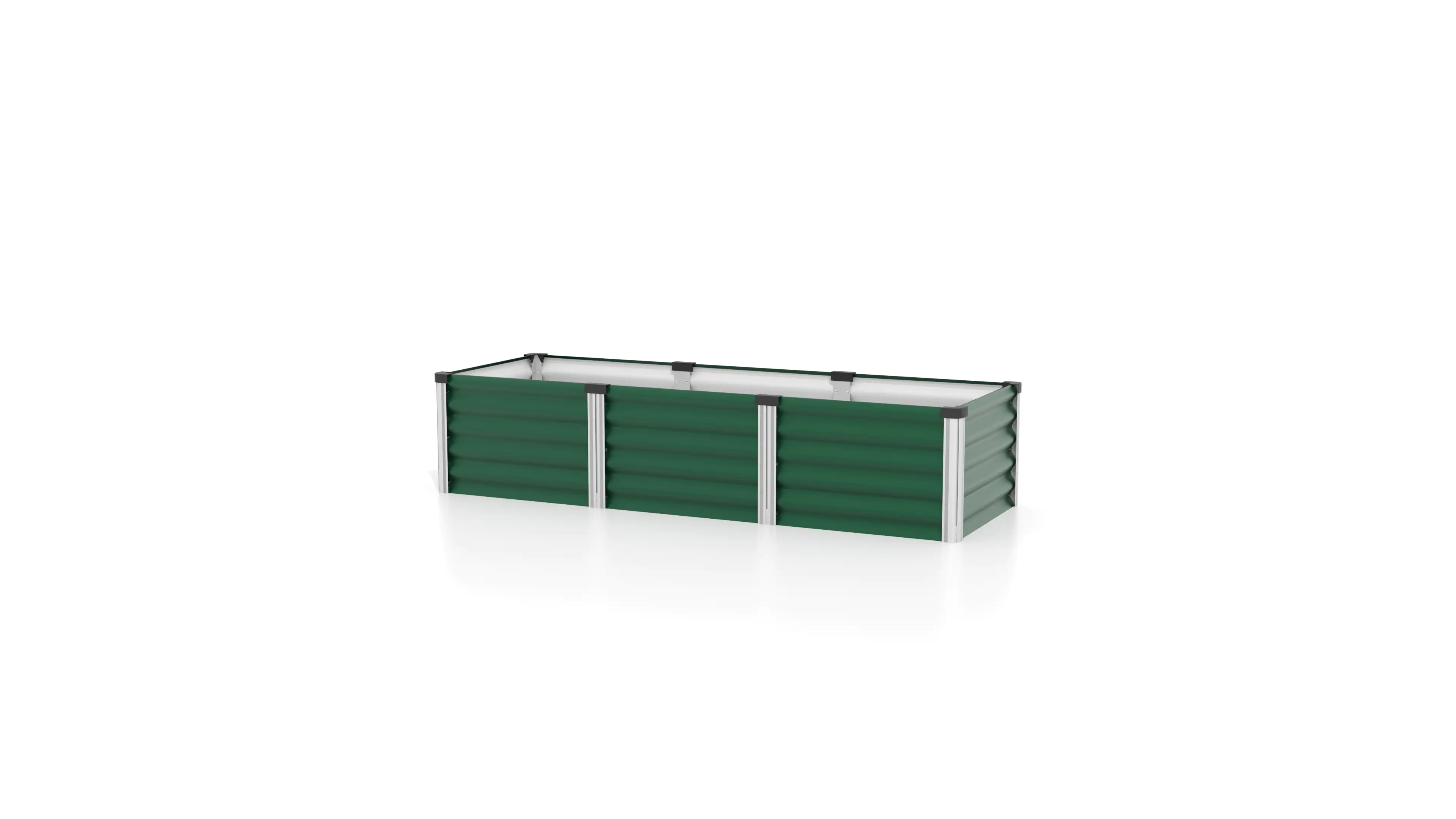 Vitavia Hochbeet Meta In & Out 401S seegras/alu 1,85 x 0,65 x 0,40 m