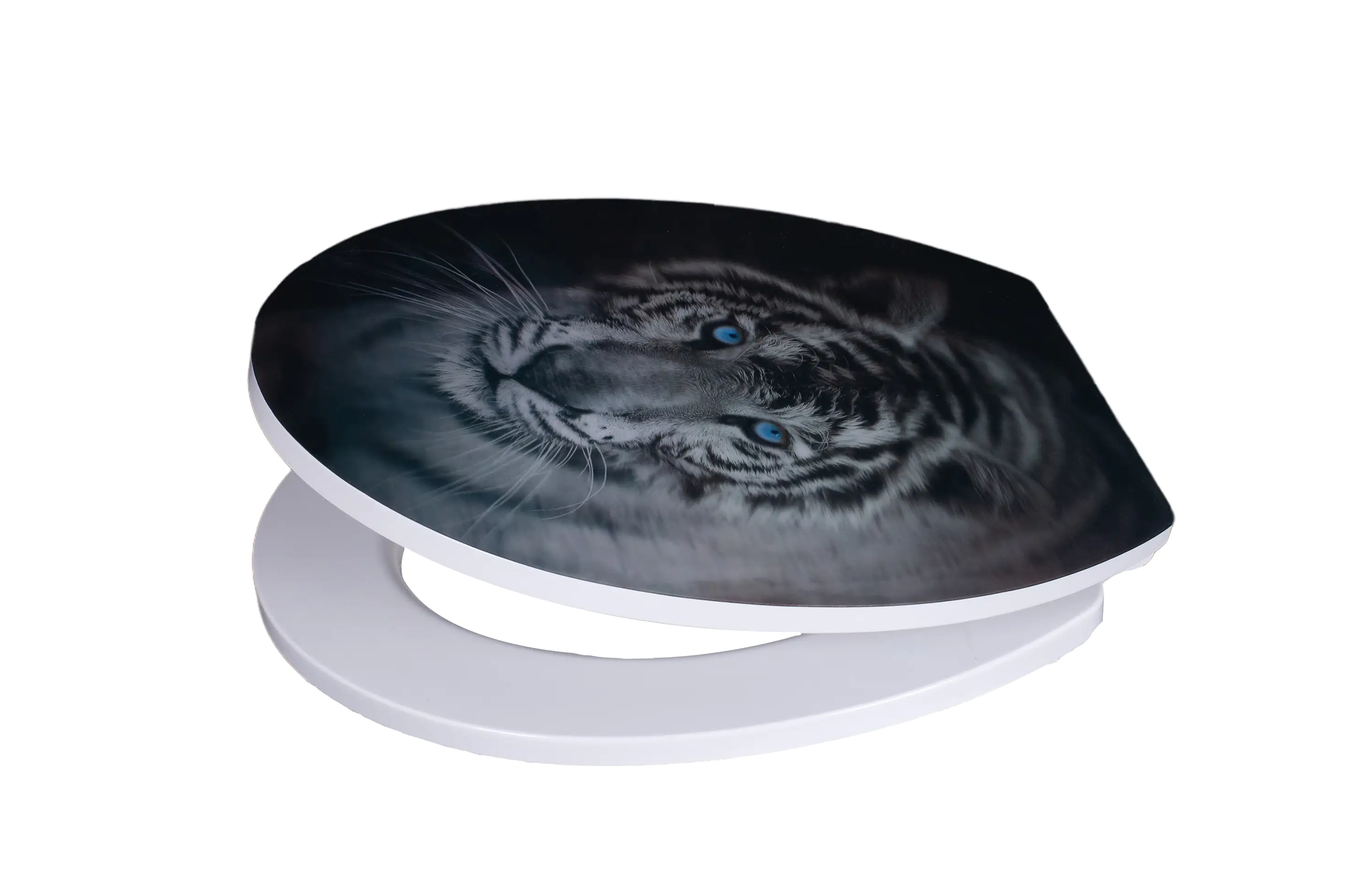 Primaster WC-Sitz mit Absenkautomatik Tiger 3D weiß