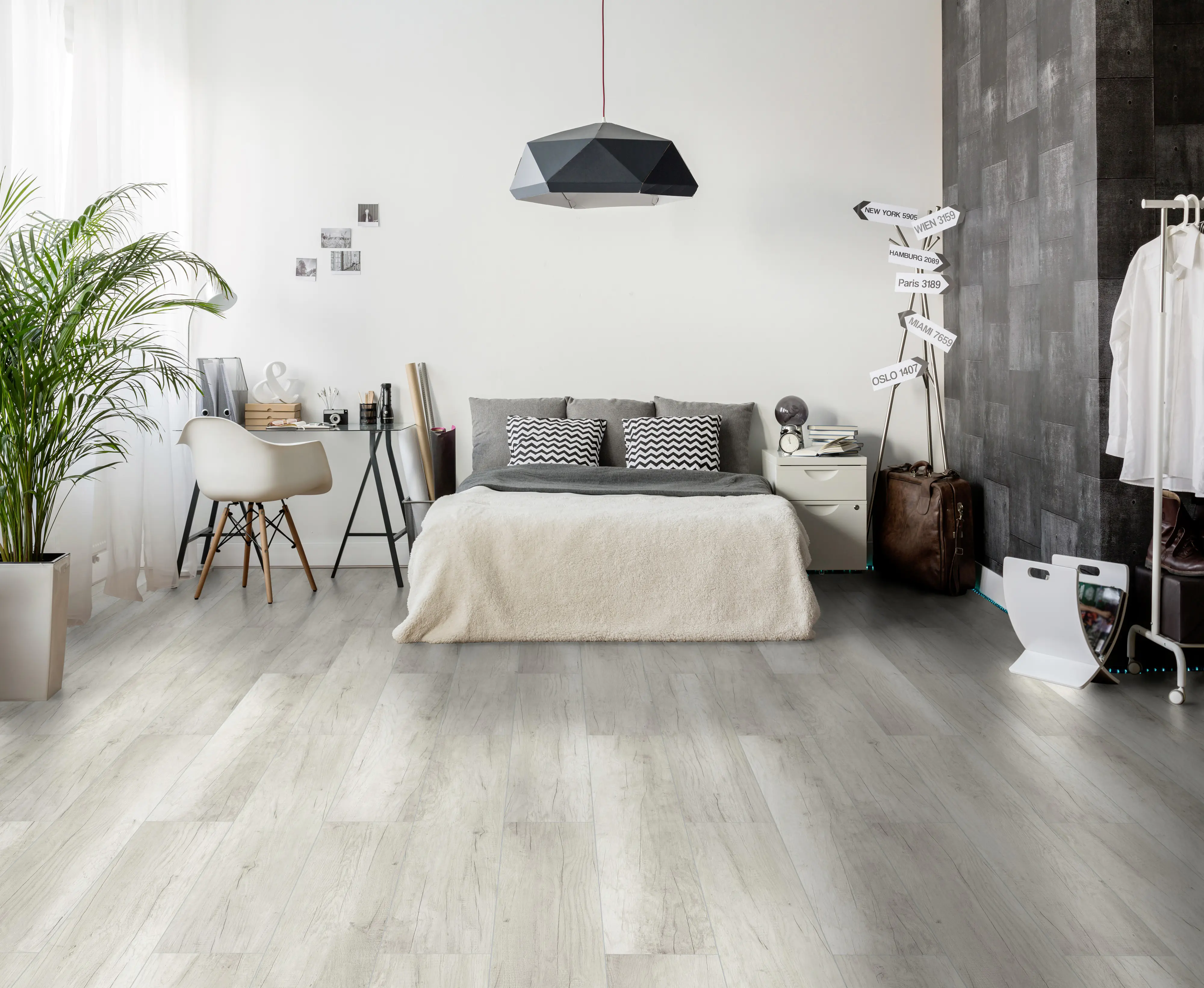 Classen Laminat Megaloc Aquaprotect 128,5 x 19,2 cm 8 mm Oak light grey