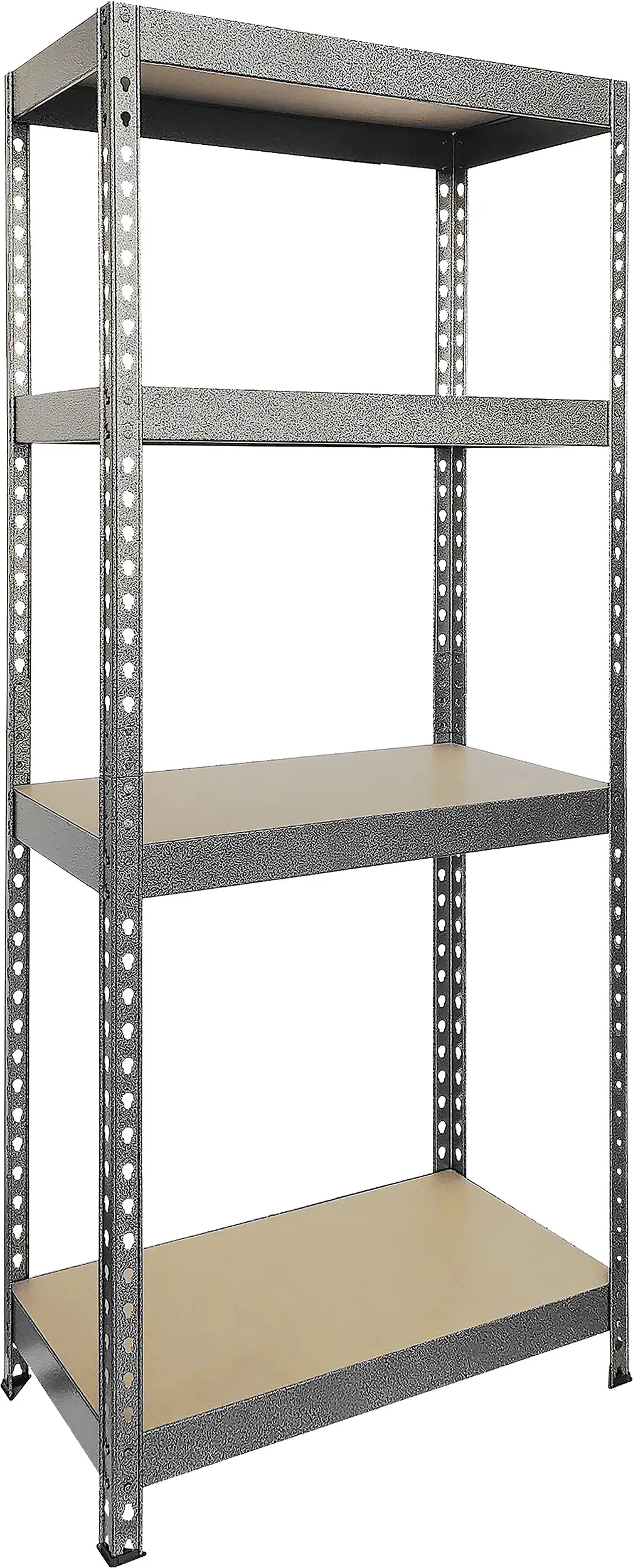 Primaster Schwerlastregal Stahl 180 x 75 x 35 cm 4 Holzböden 700 kg